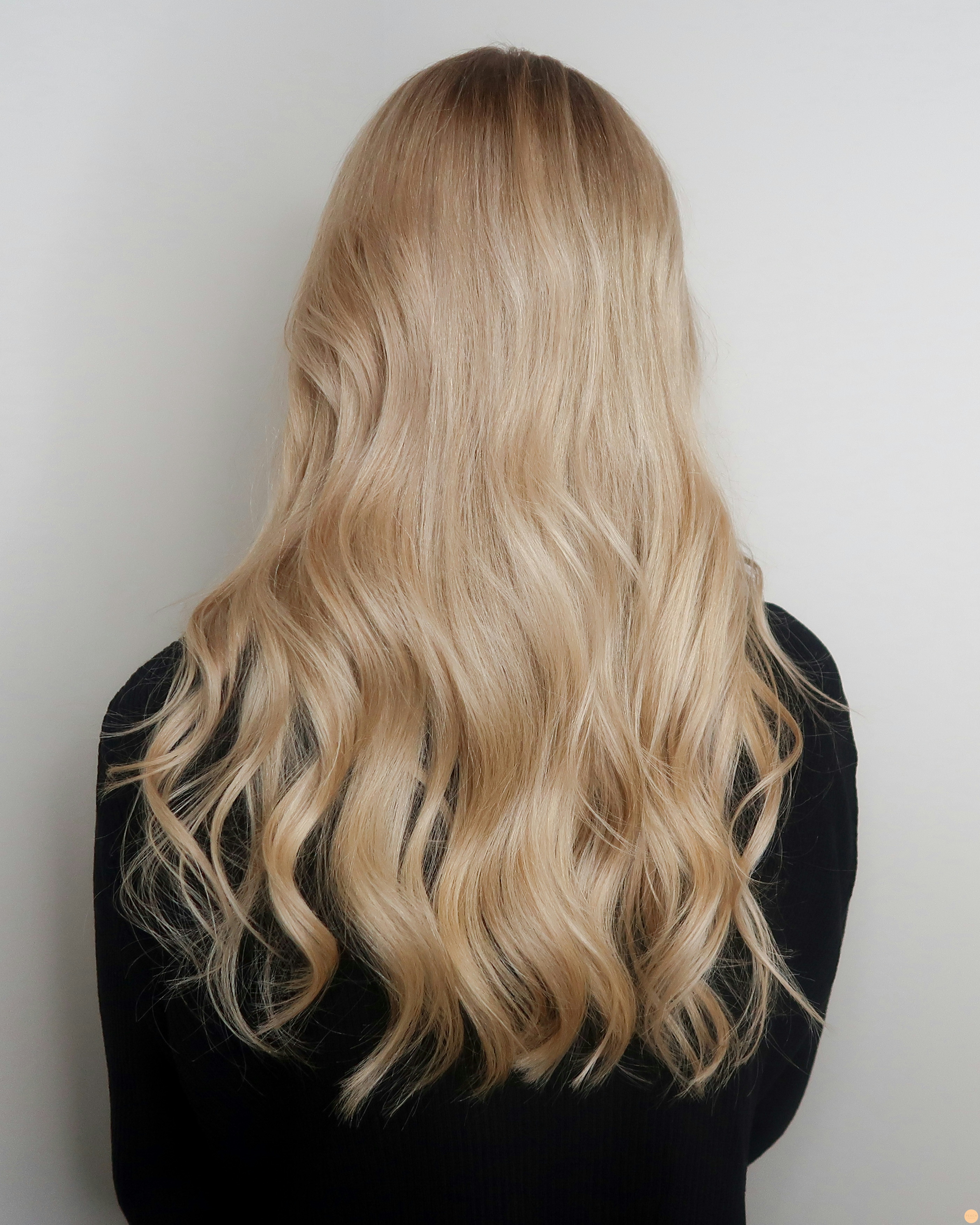 Soft blonde hair