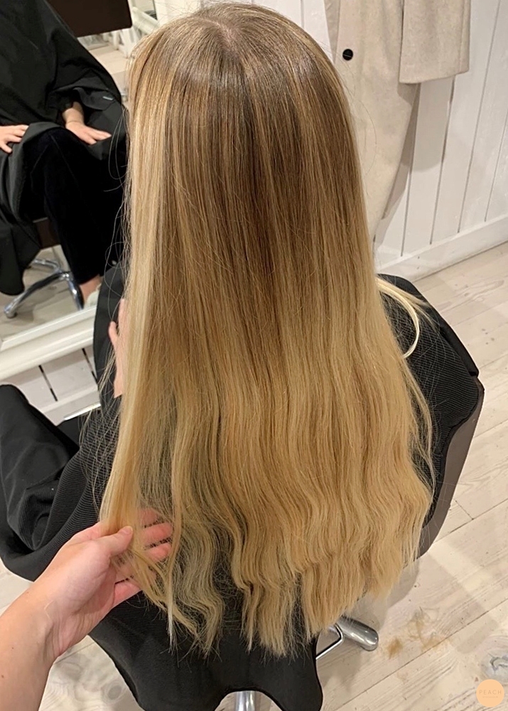Ljus balayage kall blond