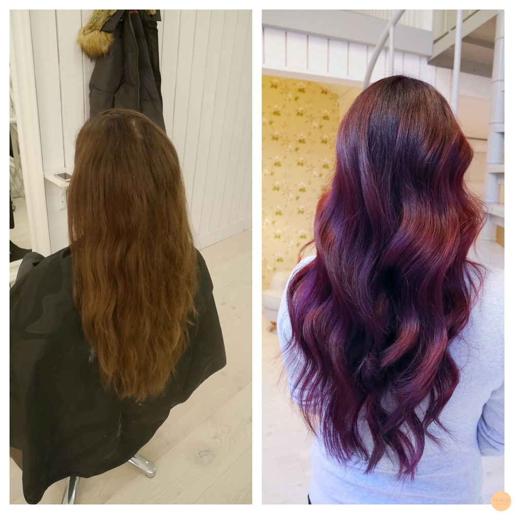 Från blond till lila