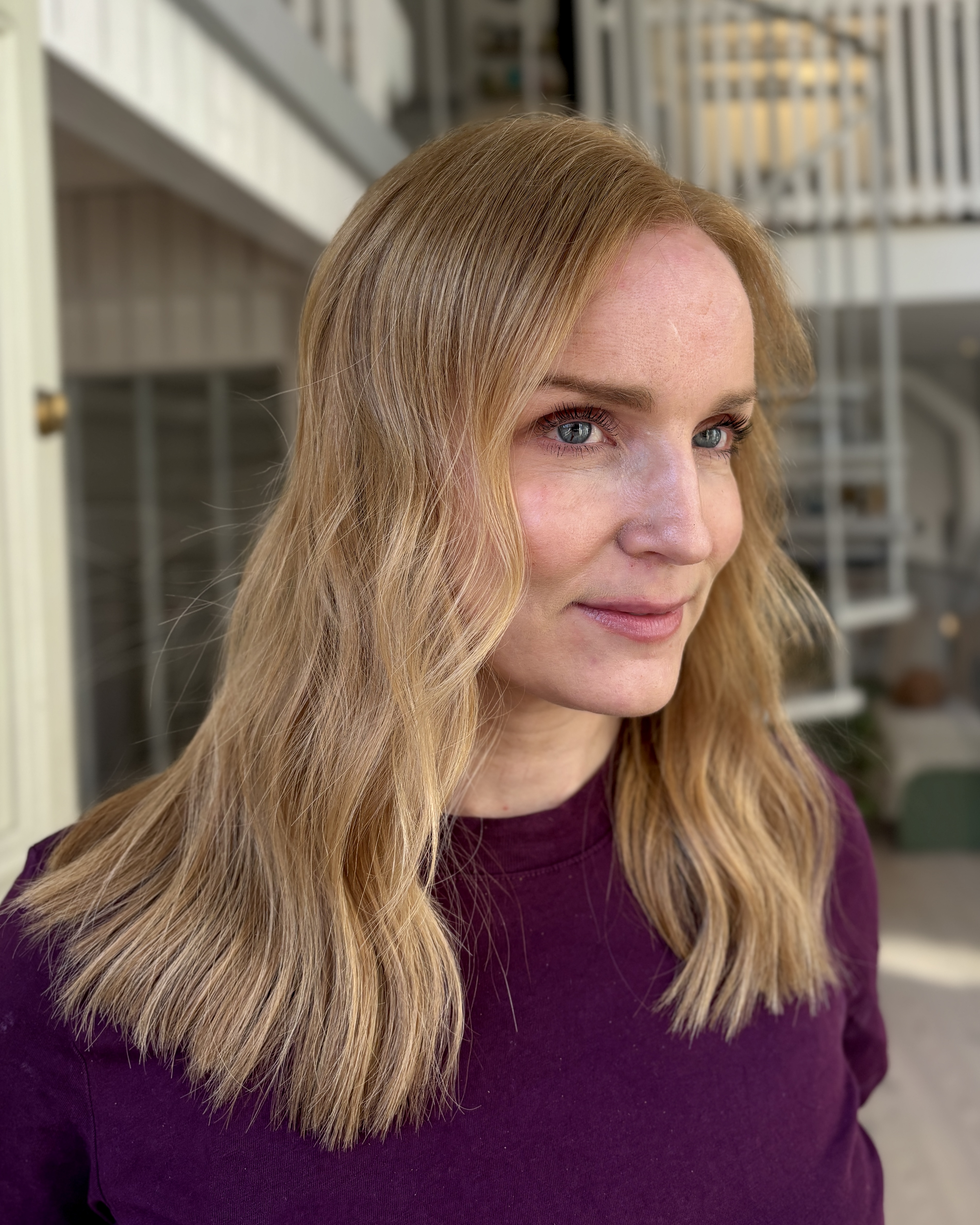 Honungsblond hårfärg