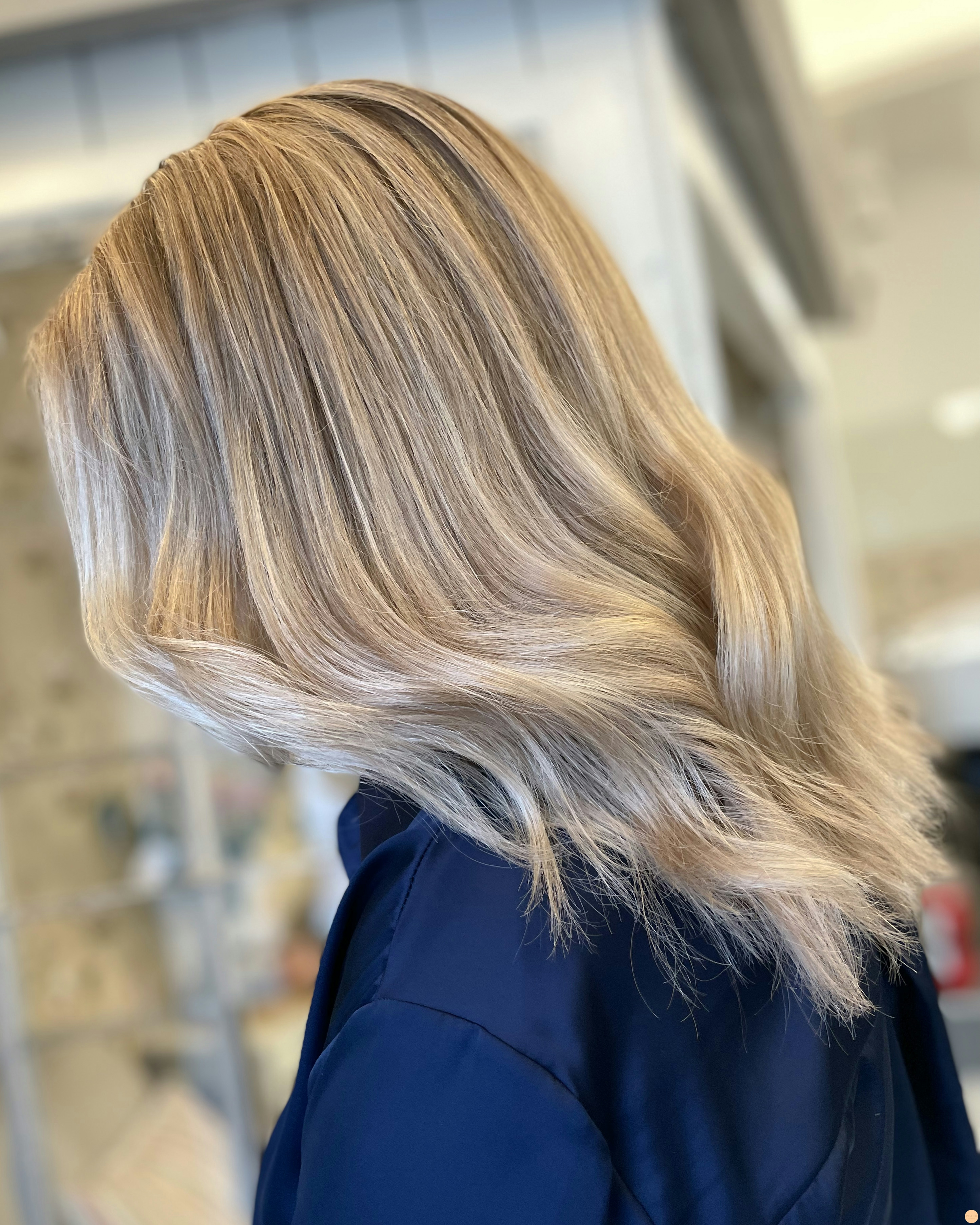 Blekta slingor med olaplex