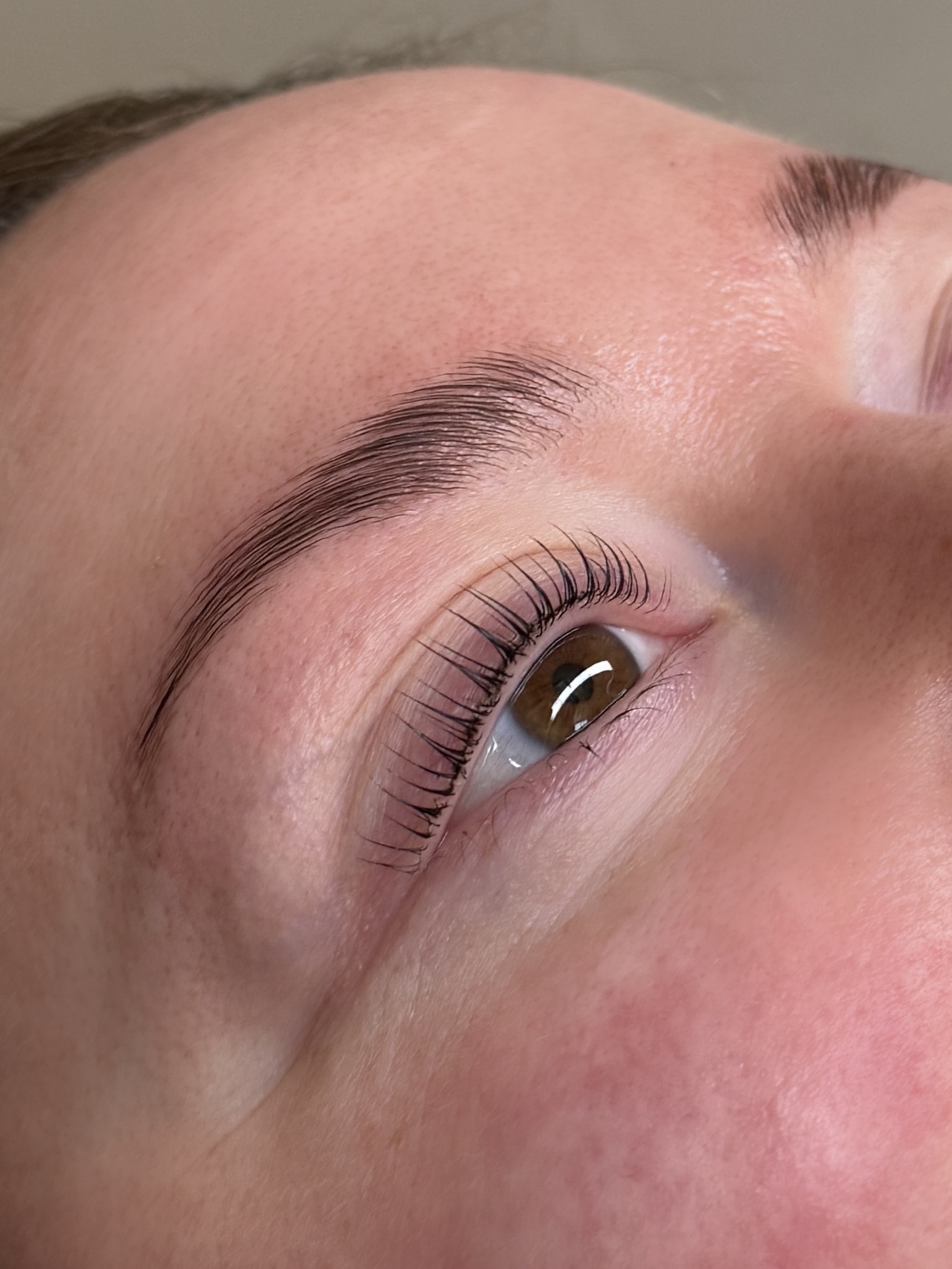 Lashlift browlift före efter