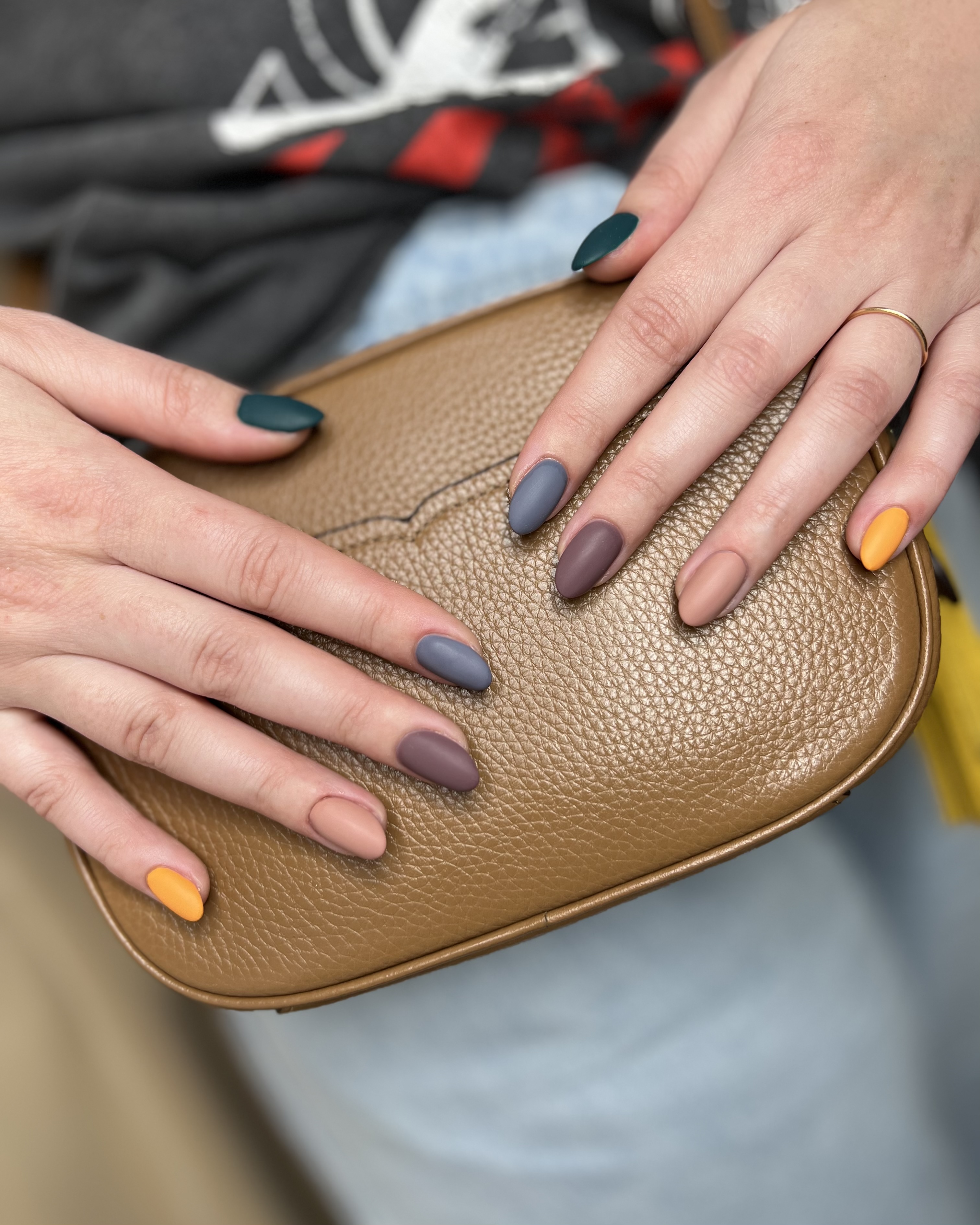 Höst pastell naglar 🍂