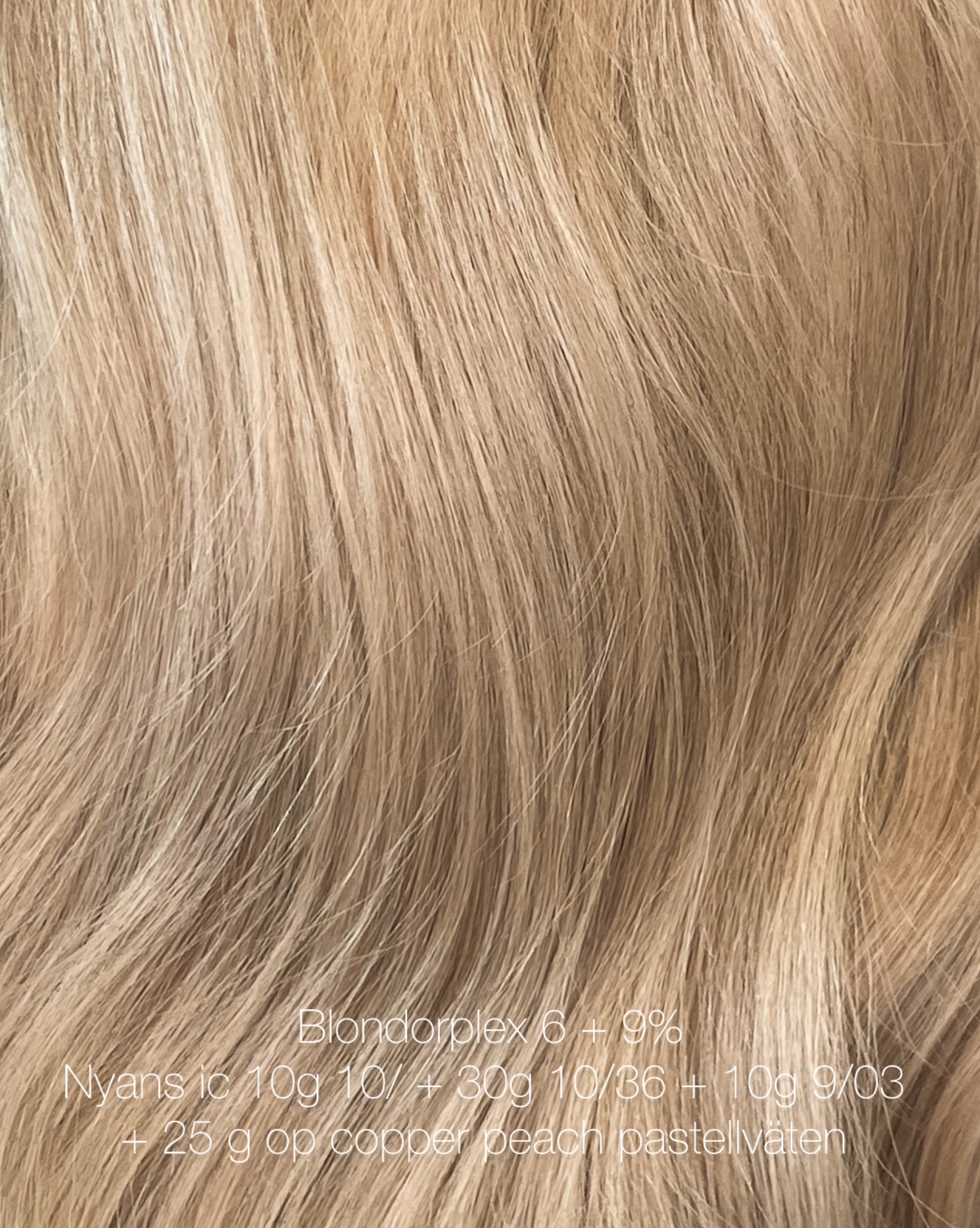 Varm blond hårfärg 🔆🍑