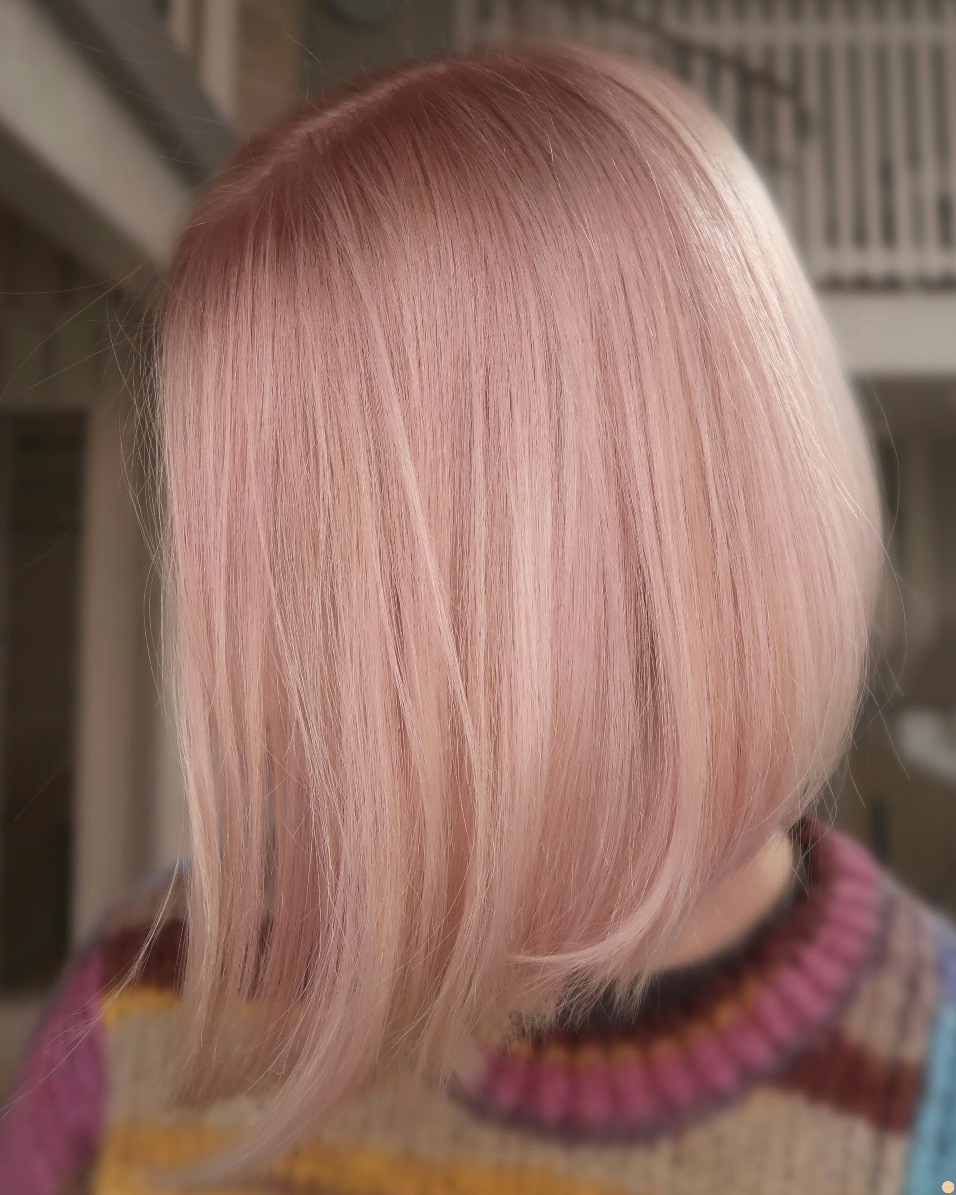 Pastellrosa hårfärg