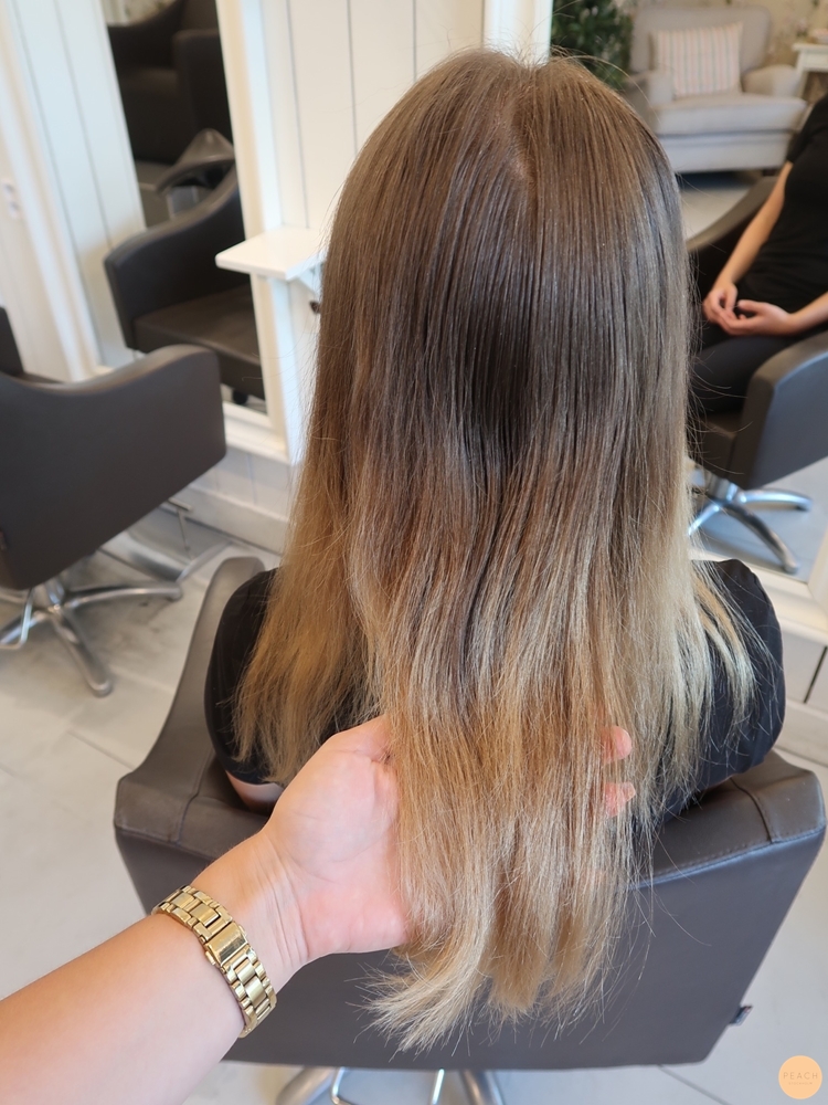 Naturliga blonda slingor