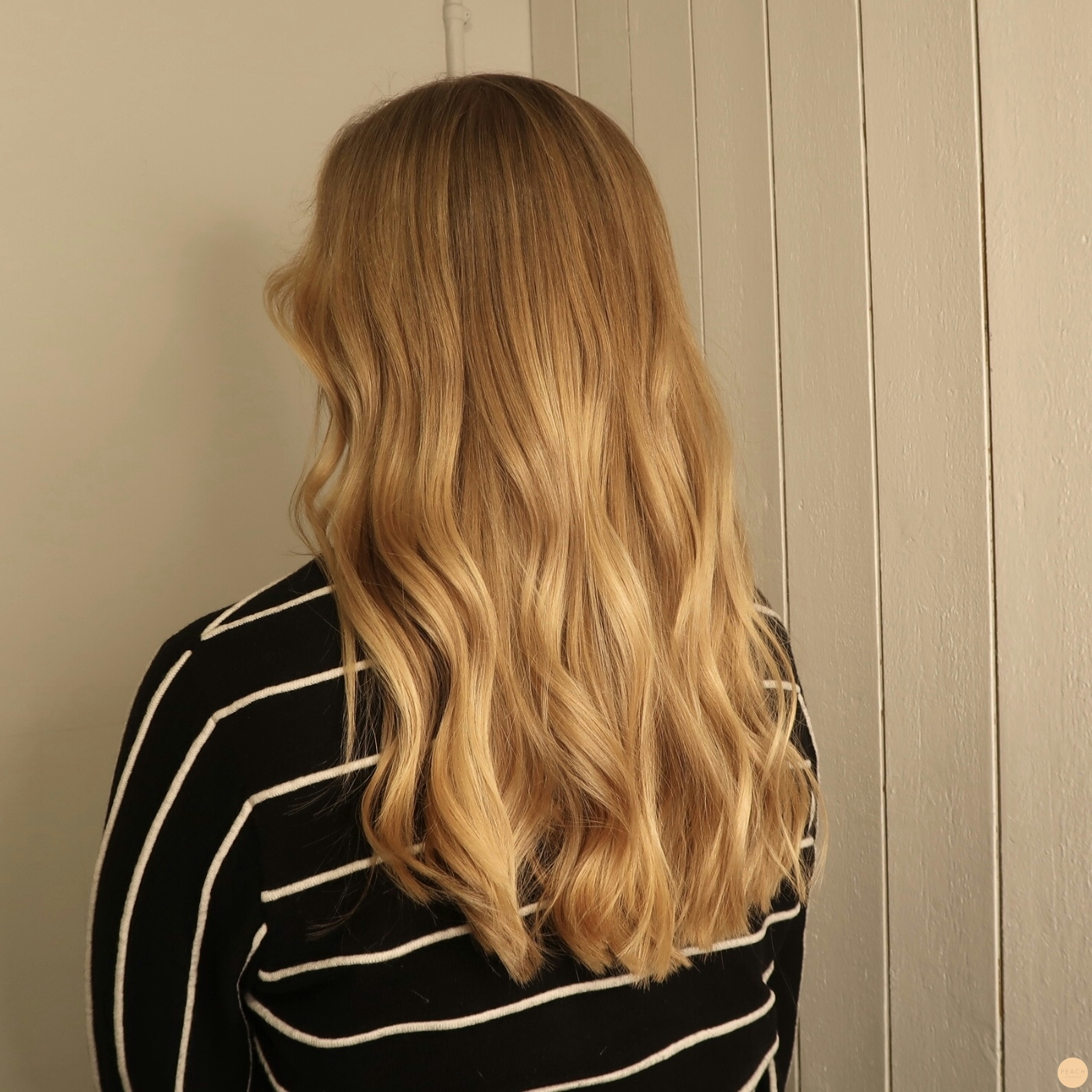 Naturlig balayage i varma toner
