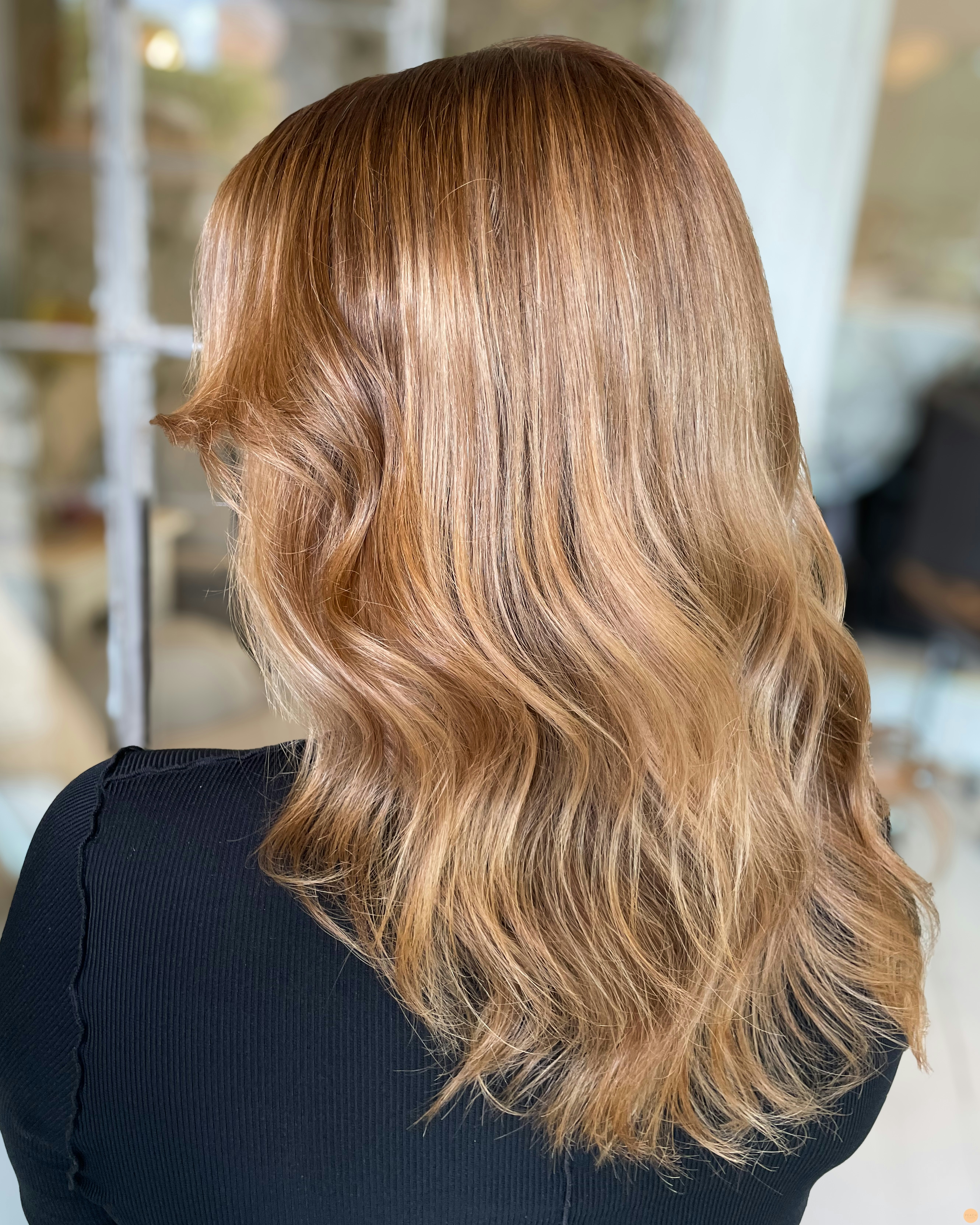 Deep golden hair