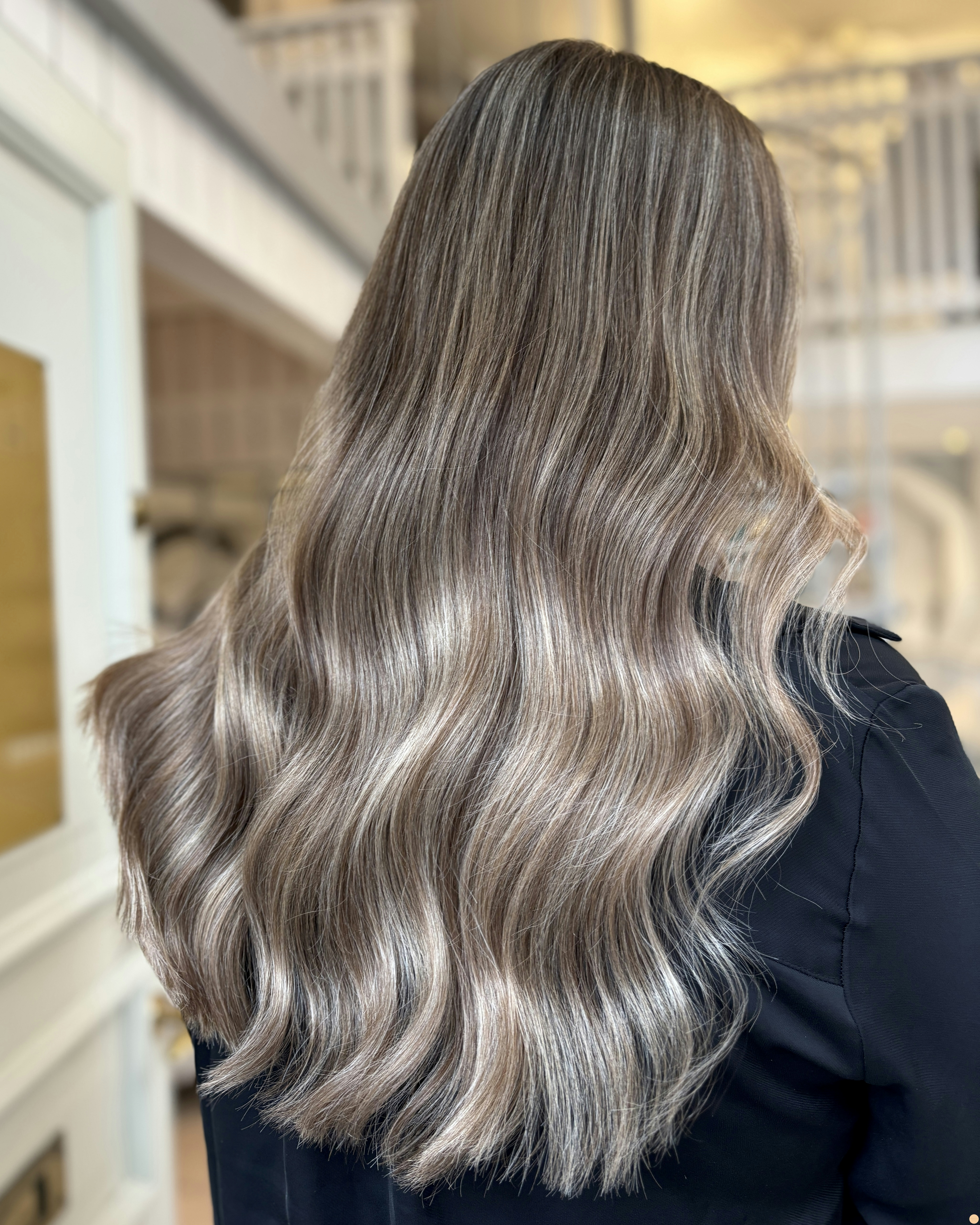 Balayage mörkt hår