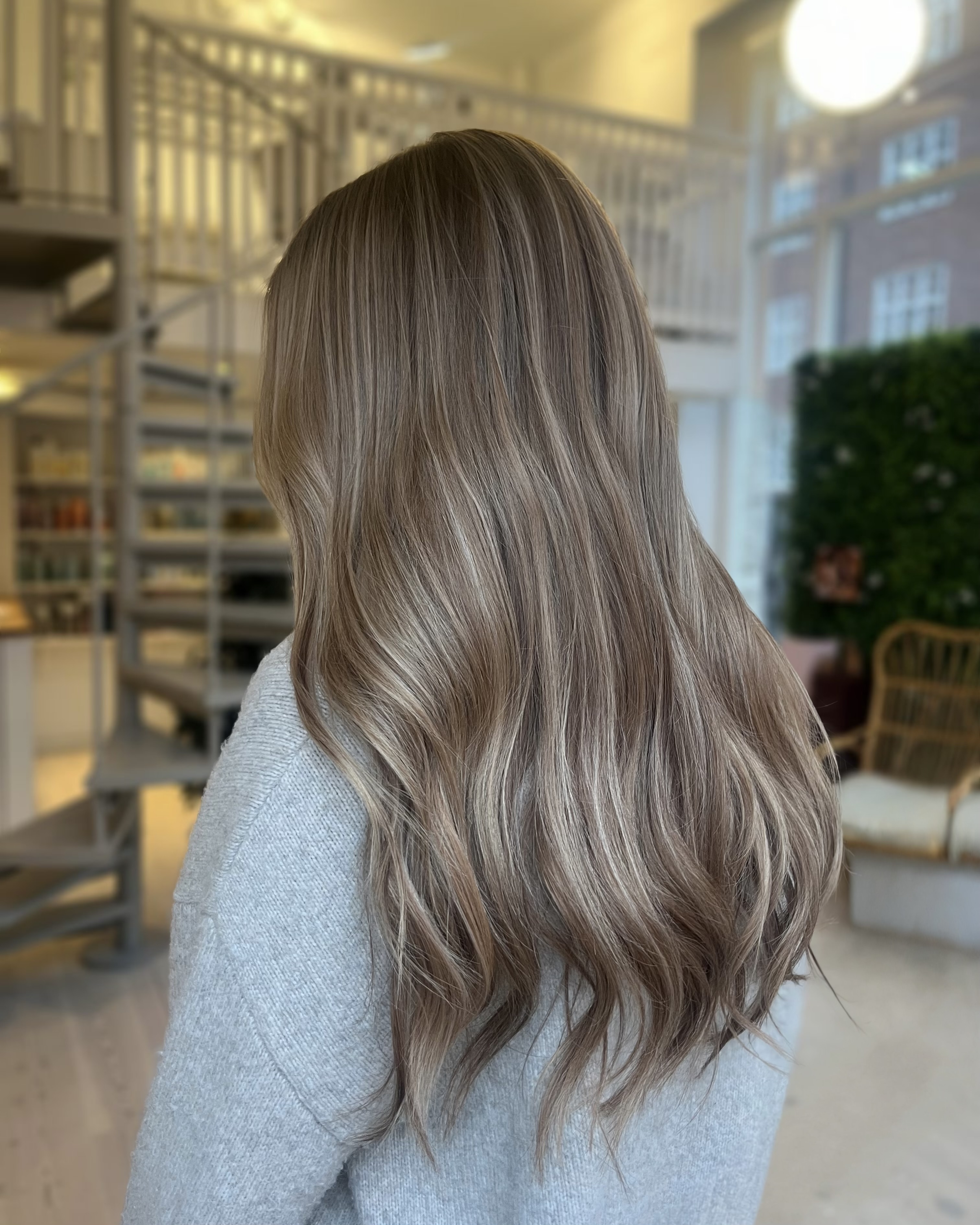 Nougat bronde hair