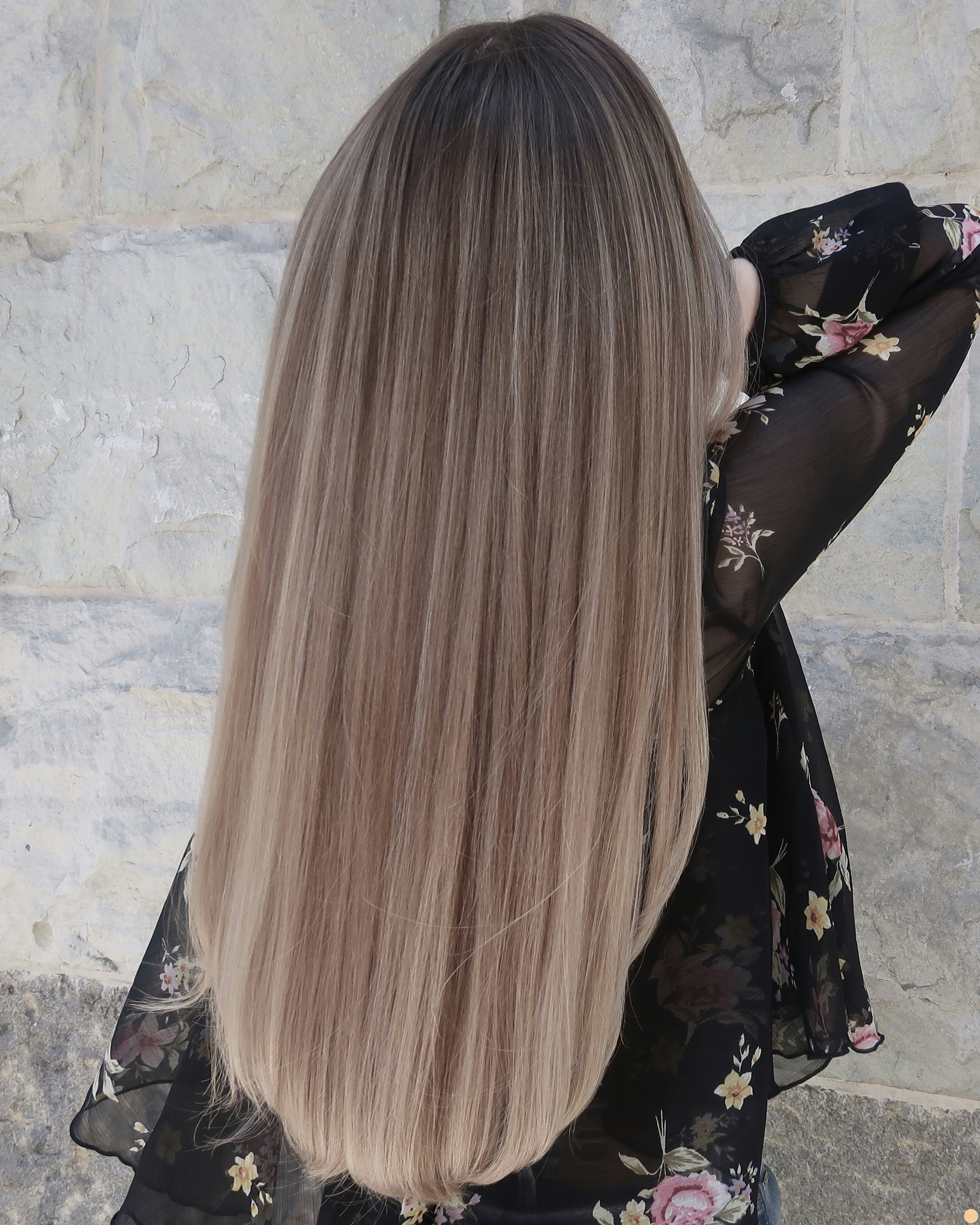 Lyxig soft blond hårfärg