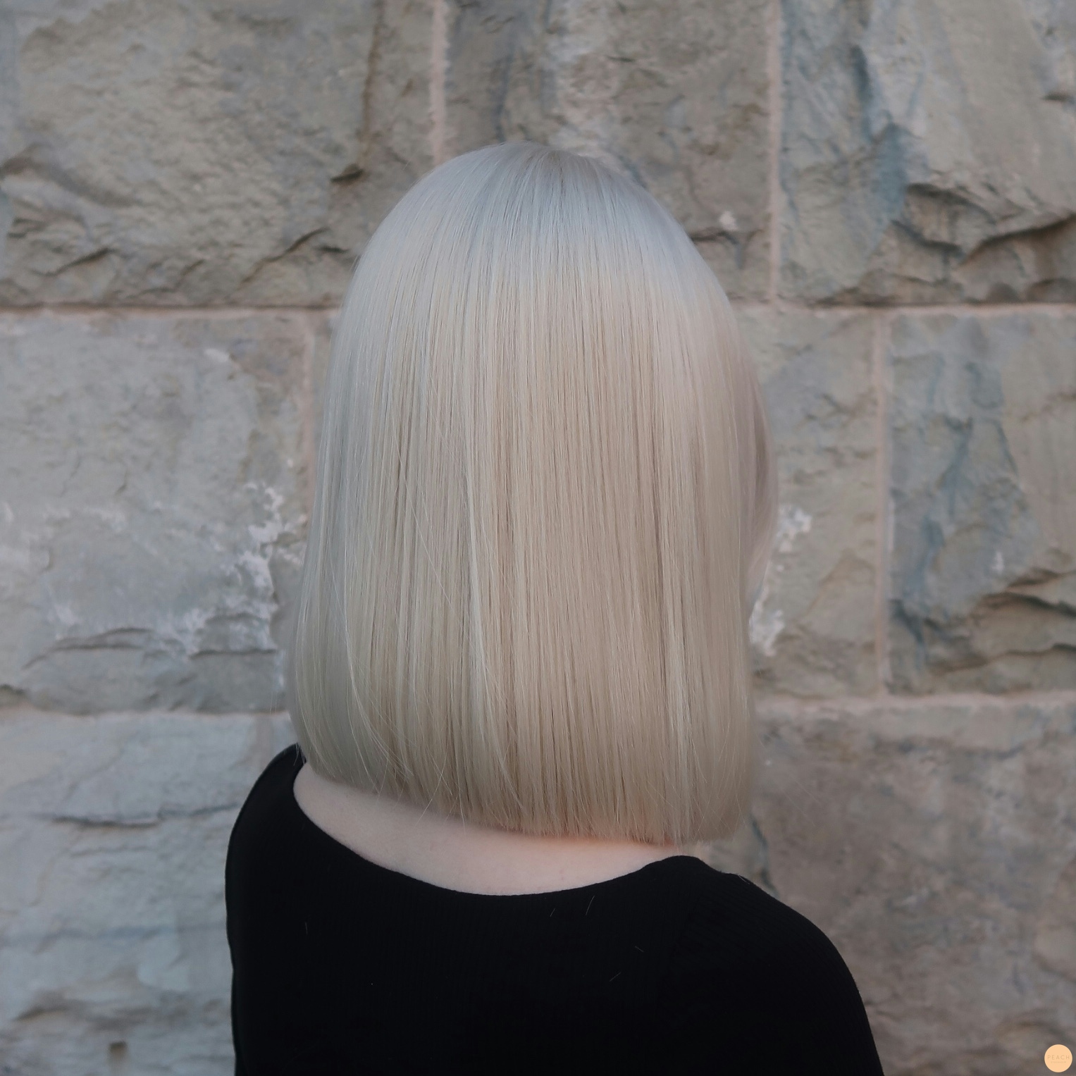 Hel blekt Isblond hårfärg