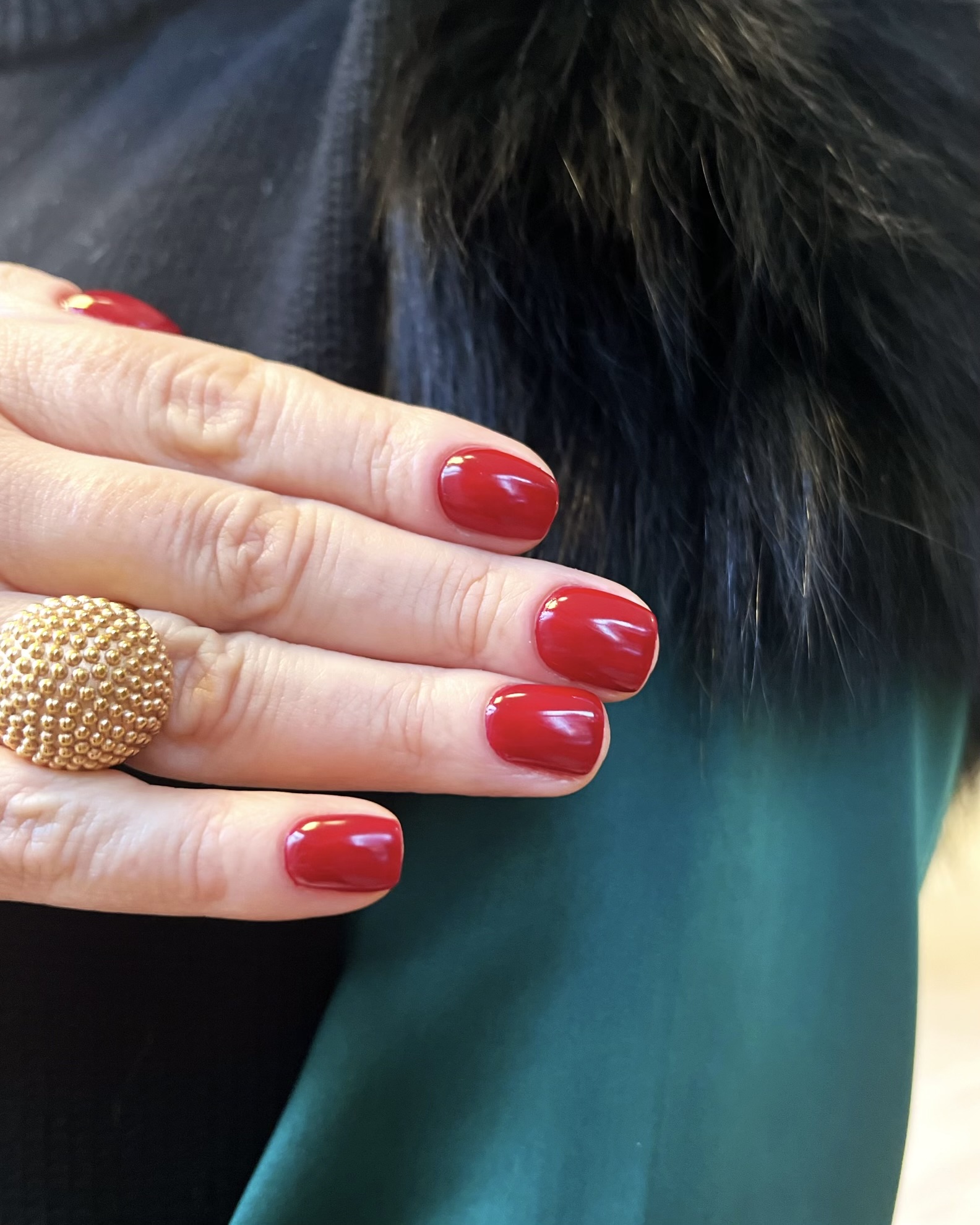 Red nails it is ❤️🎄