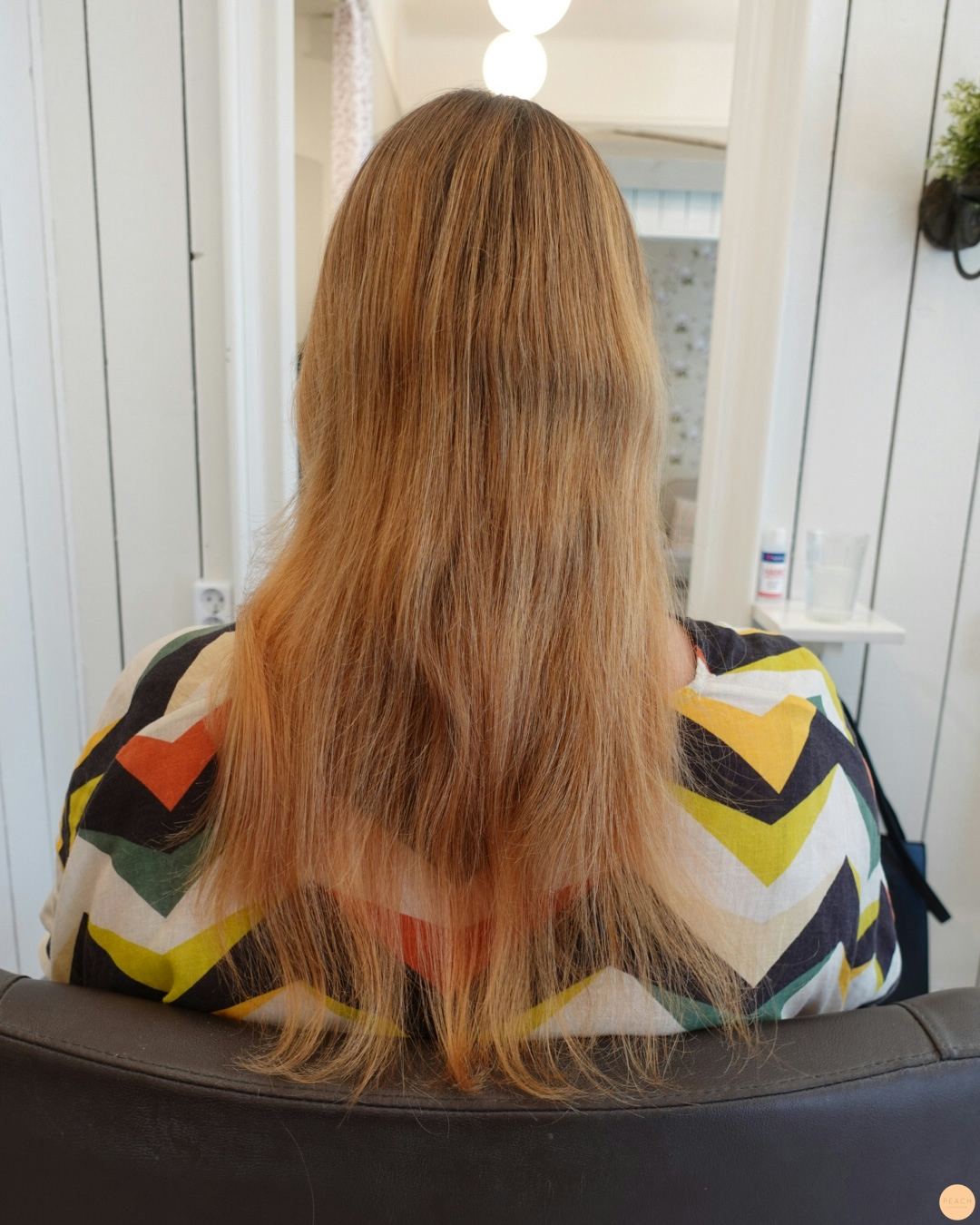 Ljus kopparblond hårfärg