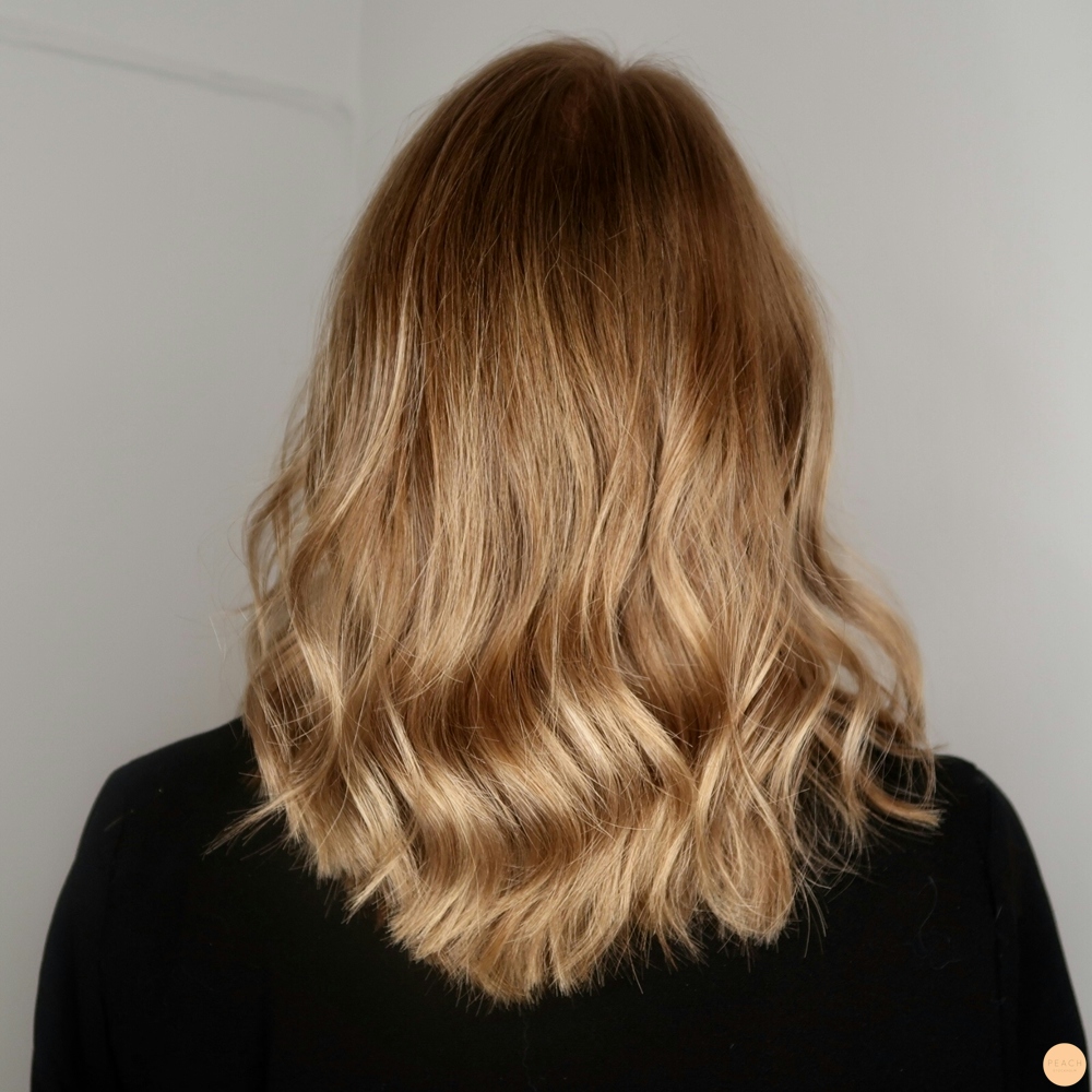 Lowlights i blont hår