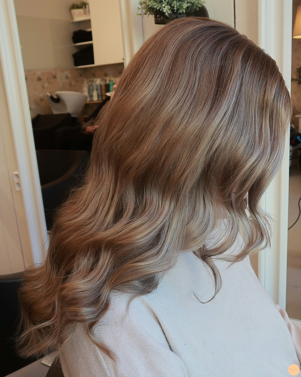 Ett torrt hår som behövde en uppfräschning med slingor, glans och en klippning