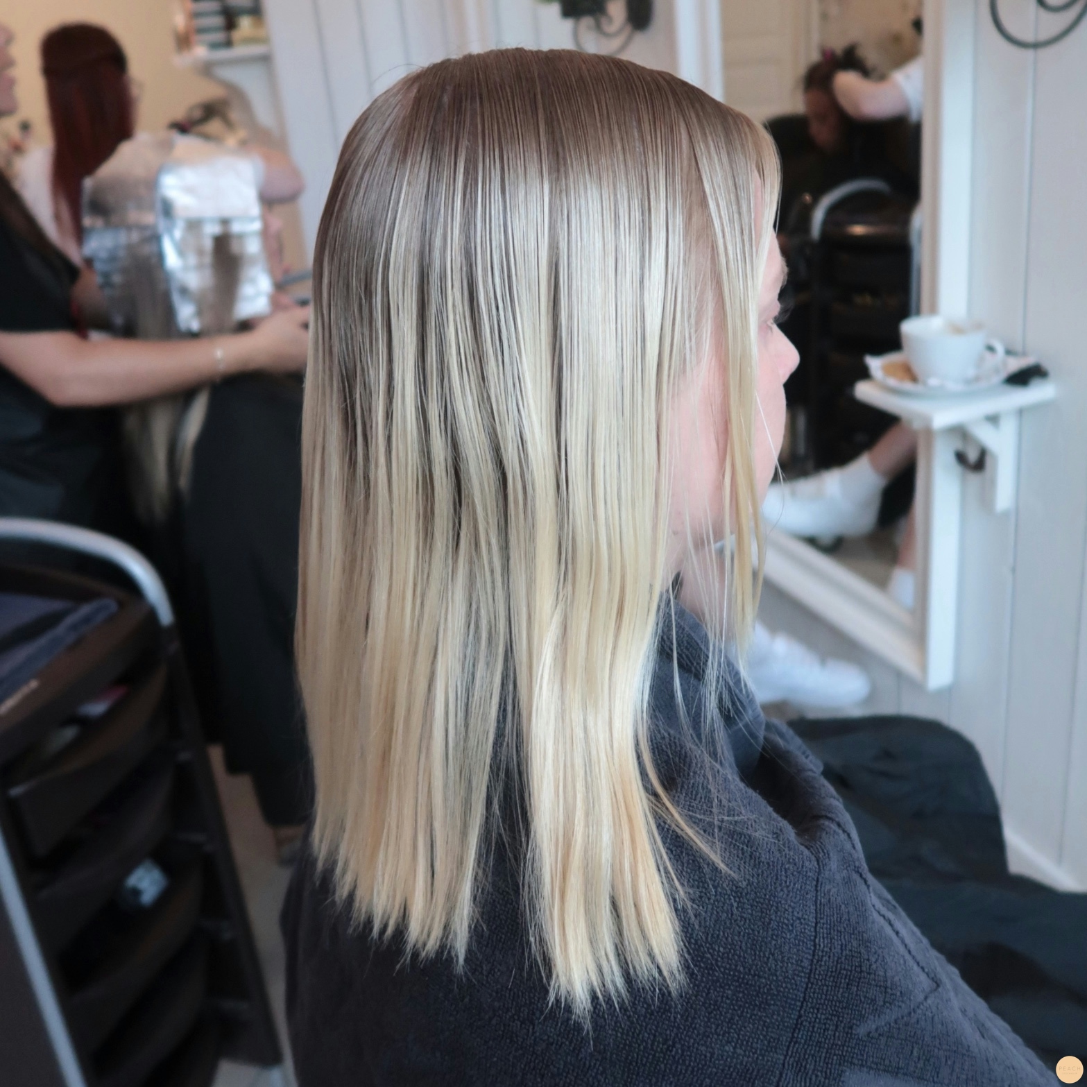 Balayage with highlights and lowlights