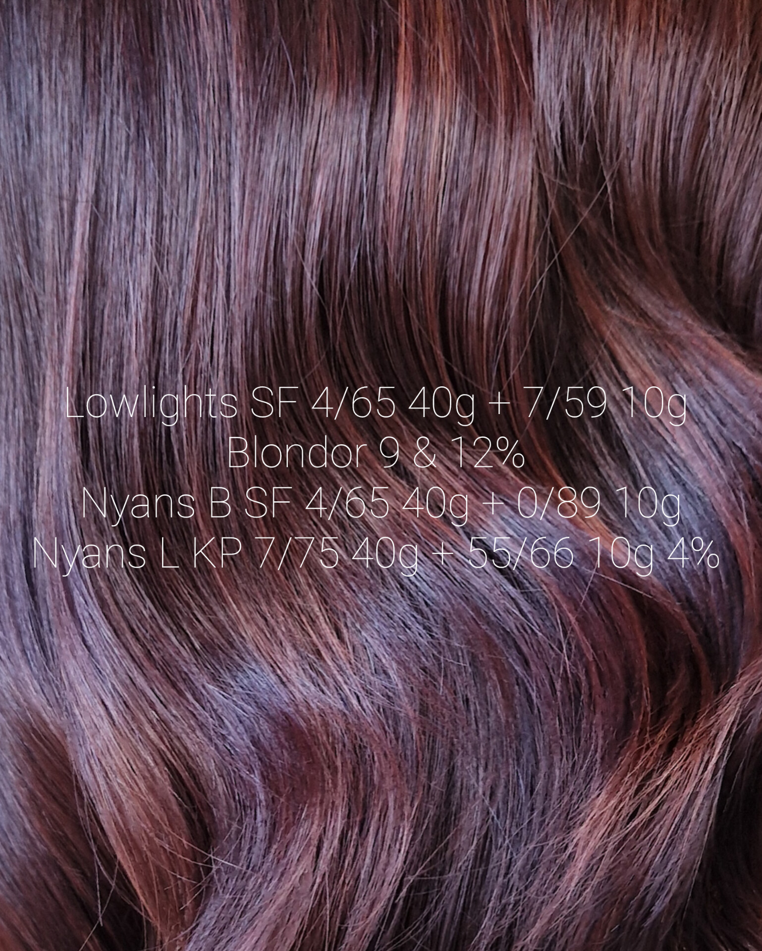 ❤️💜 Red violet hair color