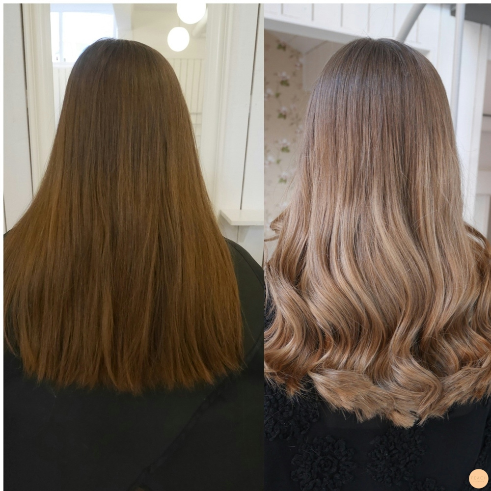 Från brun till ljusbeige