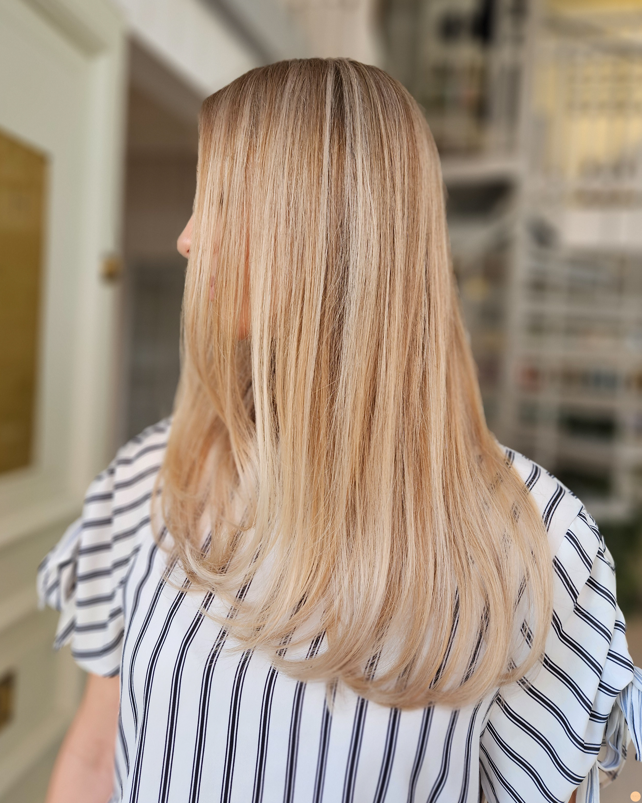 Vanilla golden blonde hair