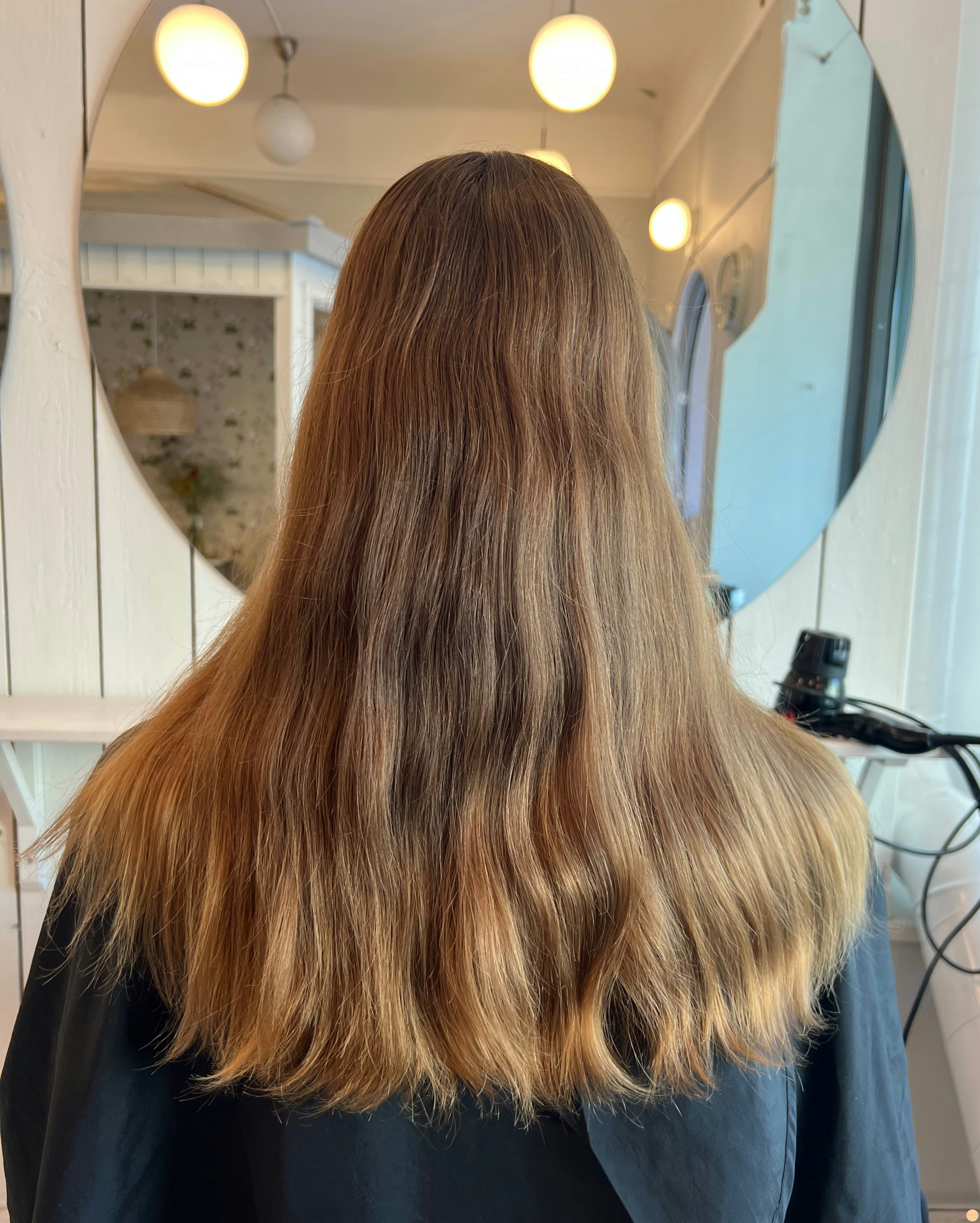 Balayage with dusty pink hair color 🌸💘