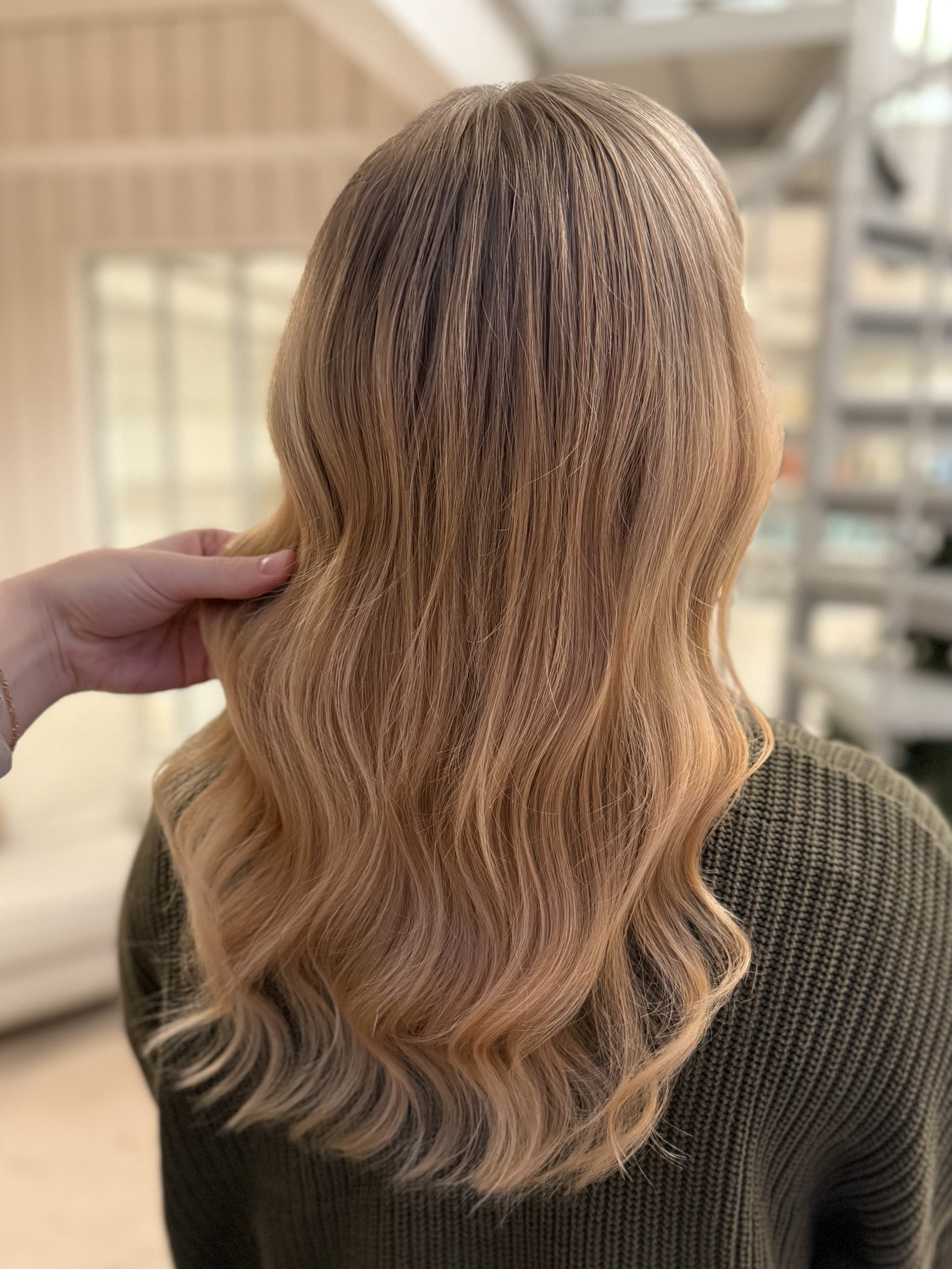 Höst blond hårfärg