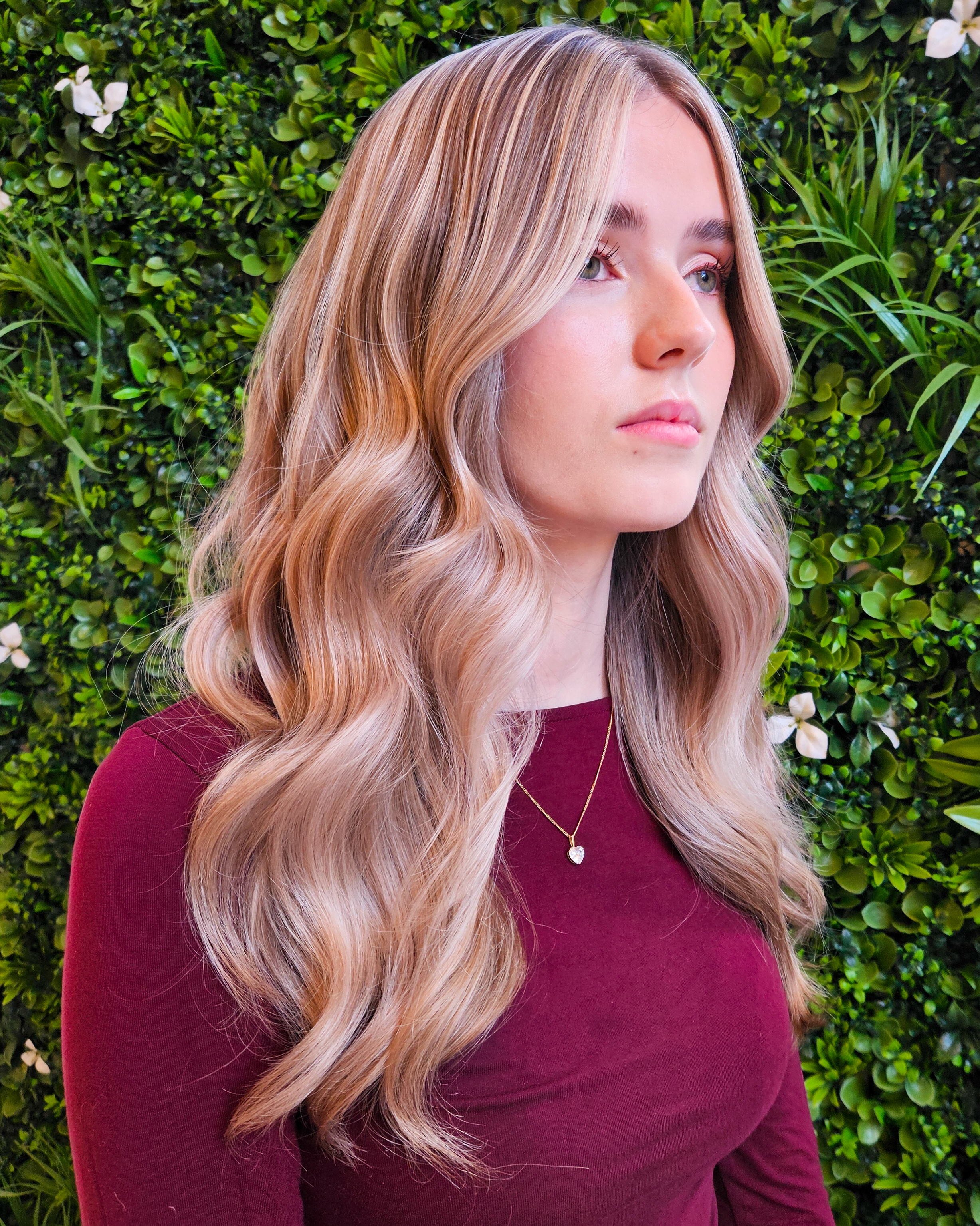 Creamy blonde hair makeover
