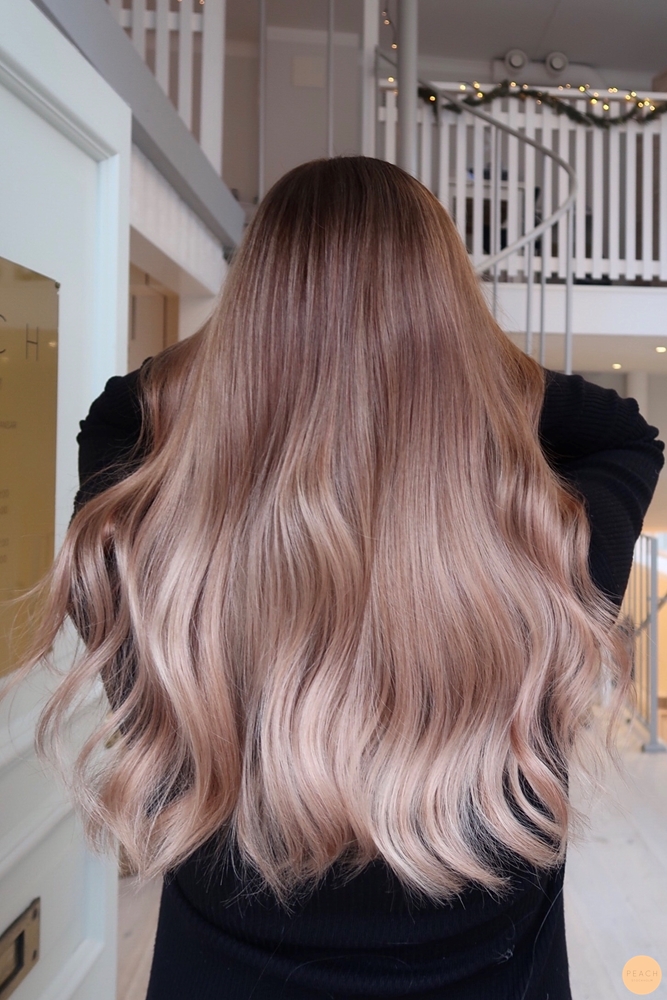 Soft balayage brown hair