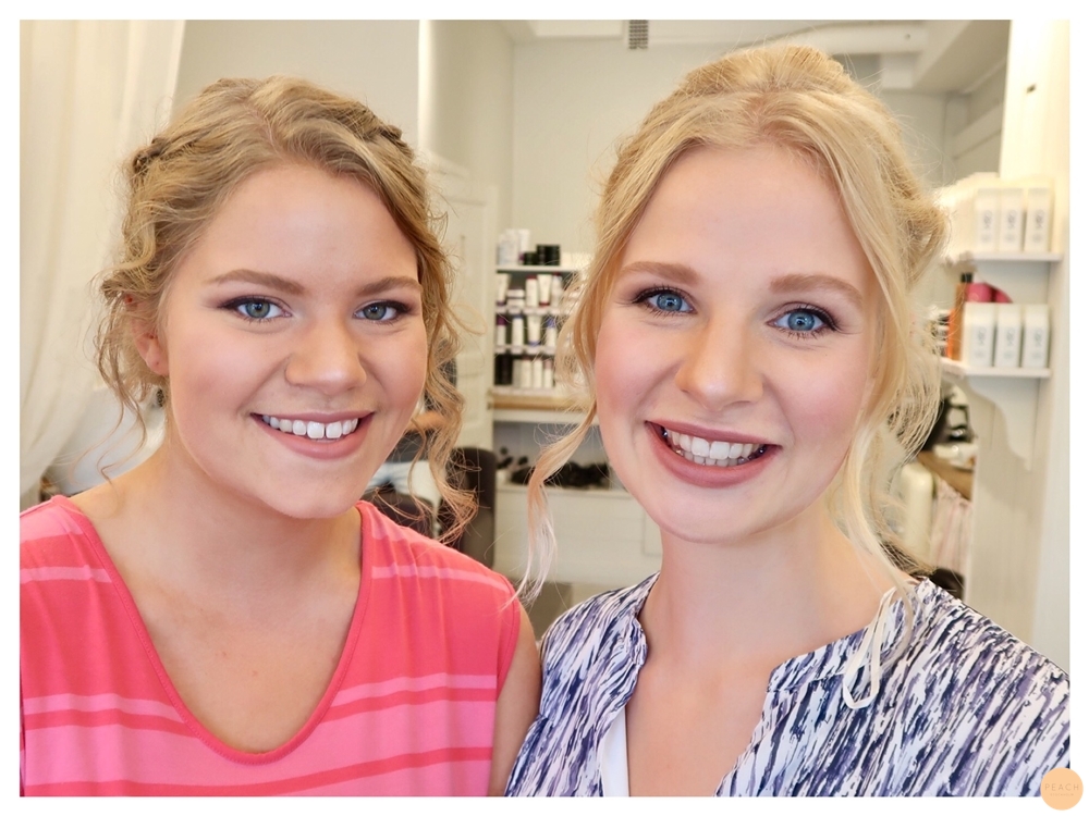 Bruduppsättning med slöja och tärnor i Stockholm