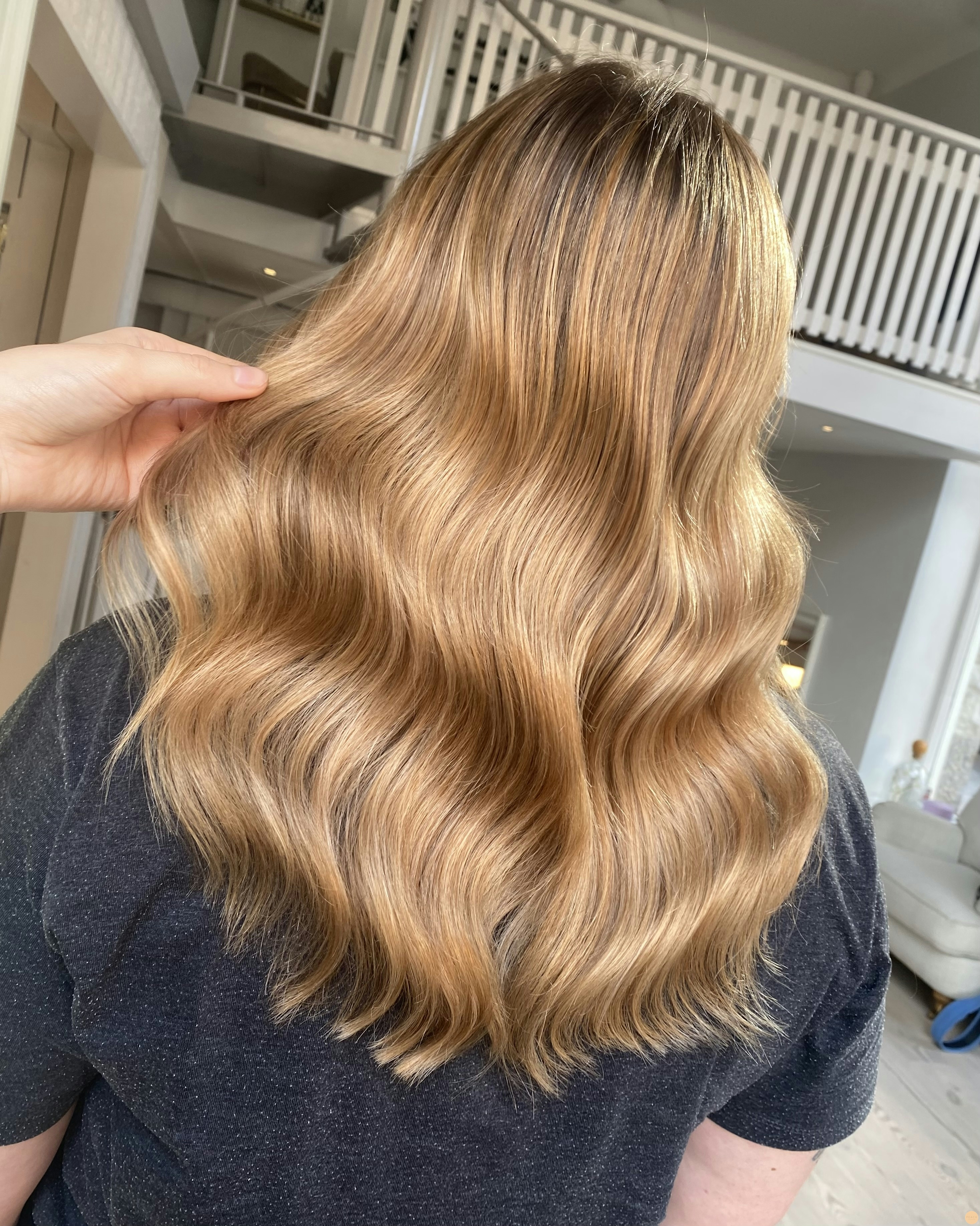 Champagne copper hair