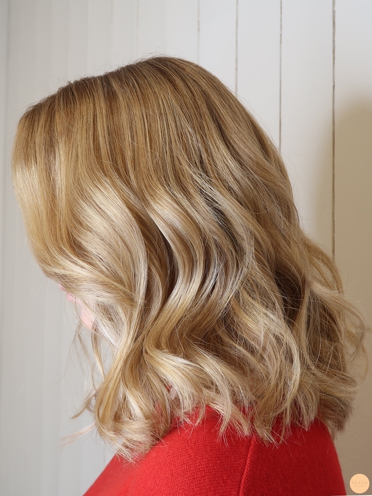 Balayage blont hår