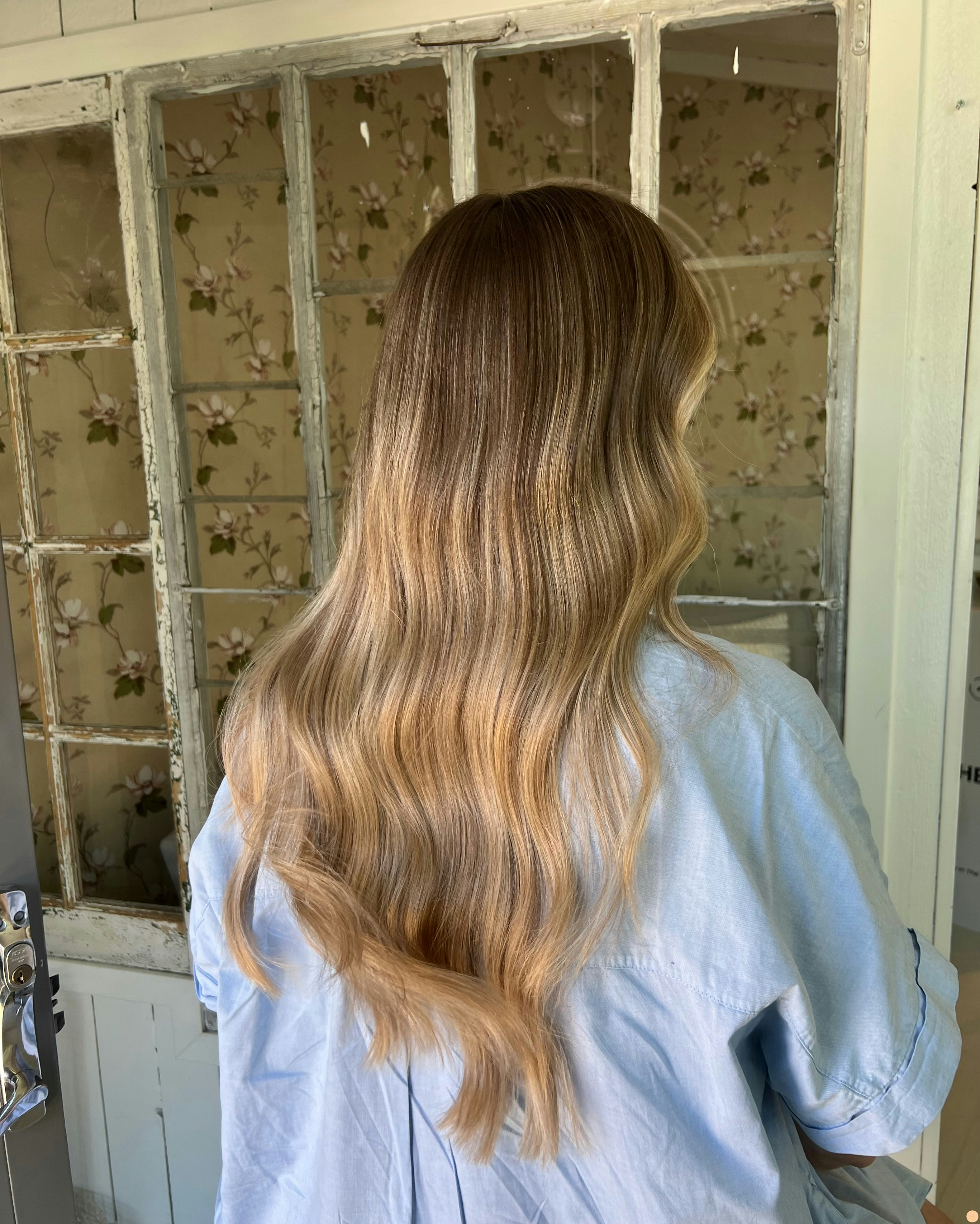 Natural balayage hair color 🦋✨