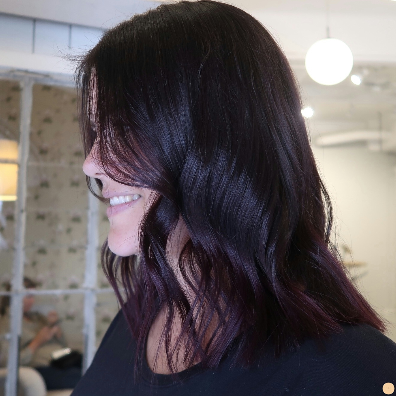 Dark purple hair color/ mörk lila hårfärg