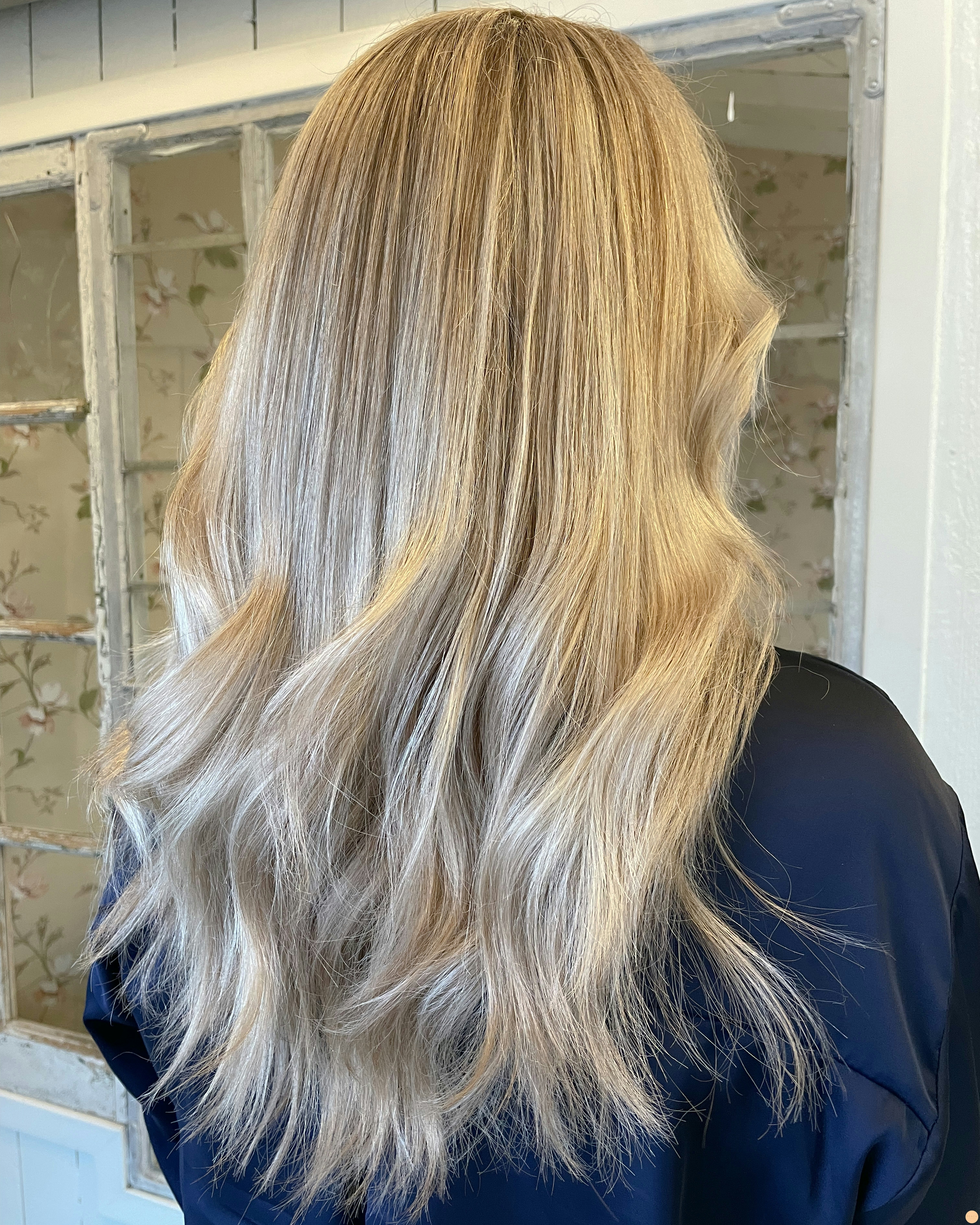 Blekta slingor med olaplex