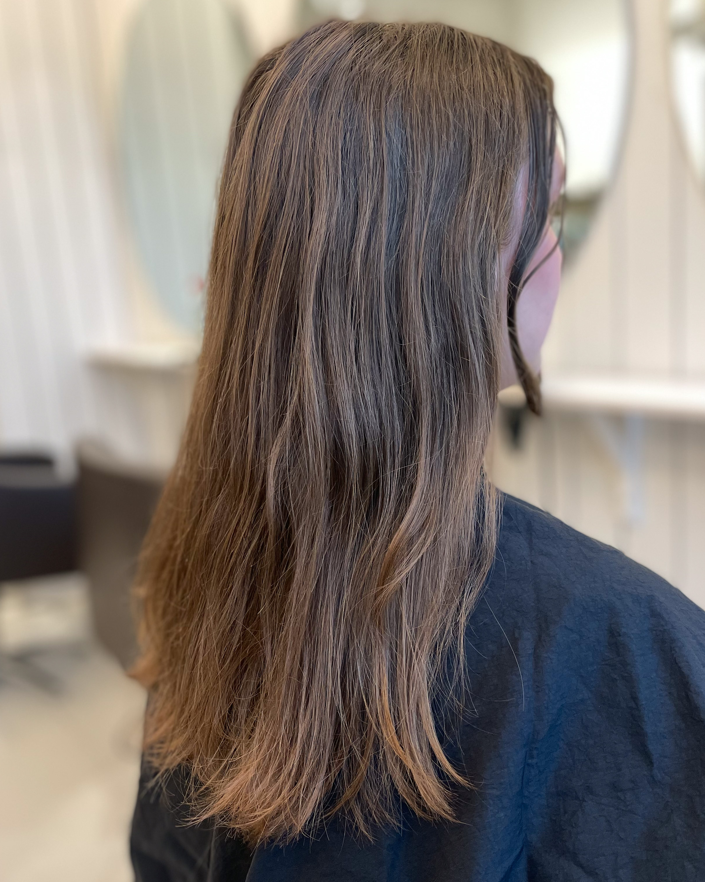 Brown hair with a touch of beige