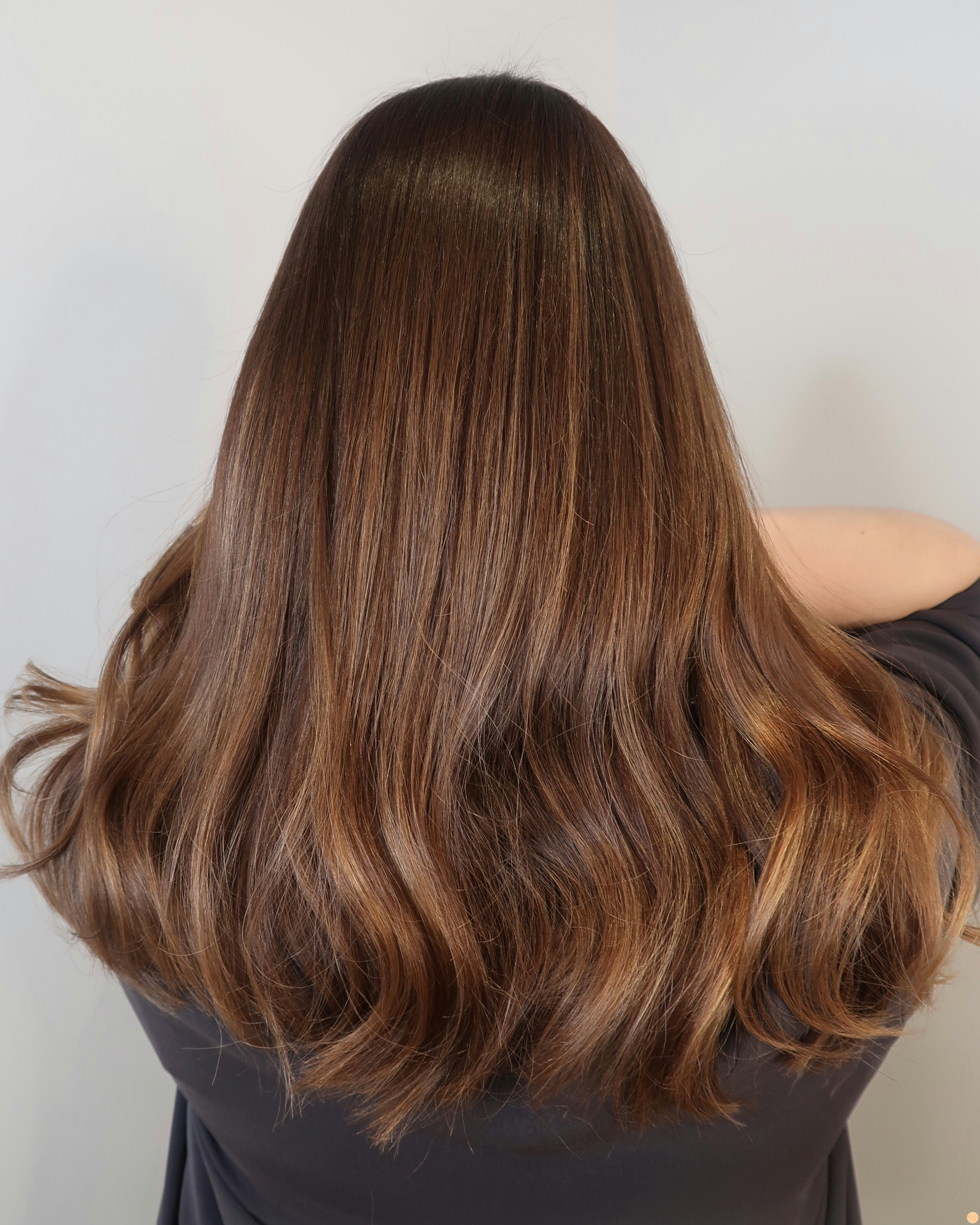 Mustig brun hårfärg