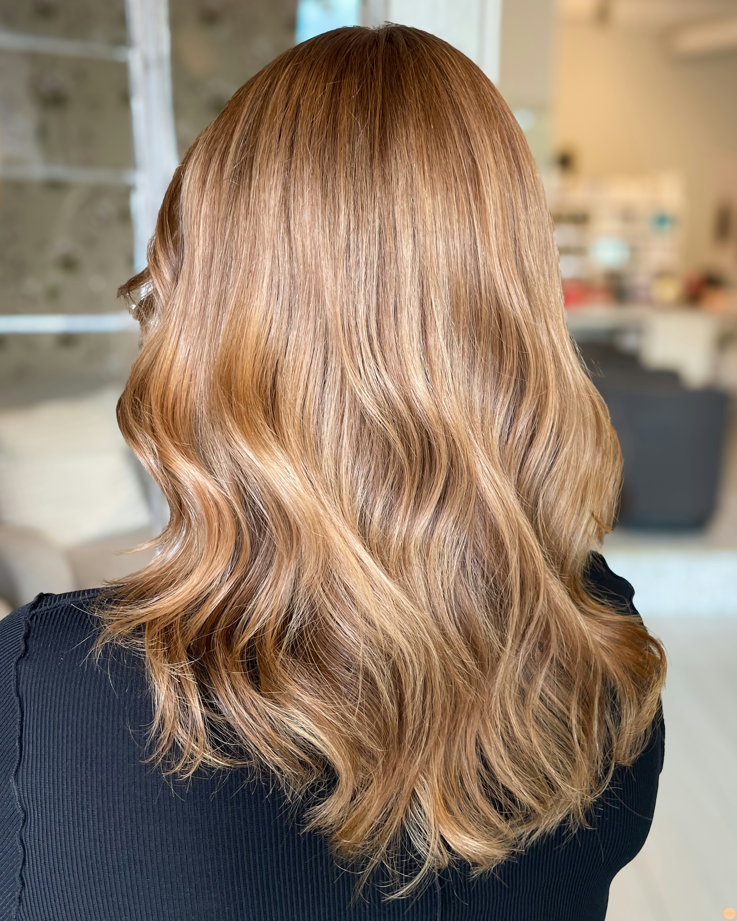 Deep golden hair