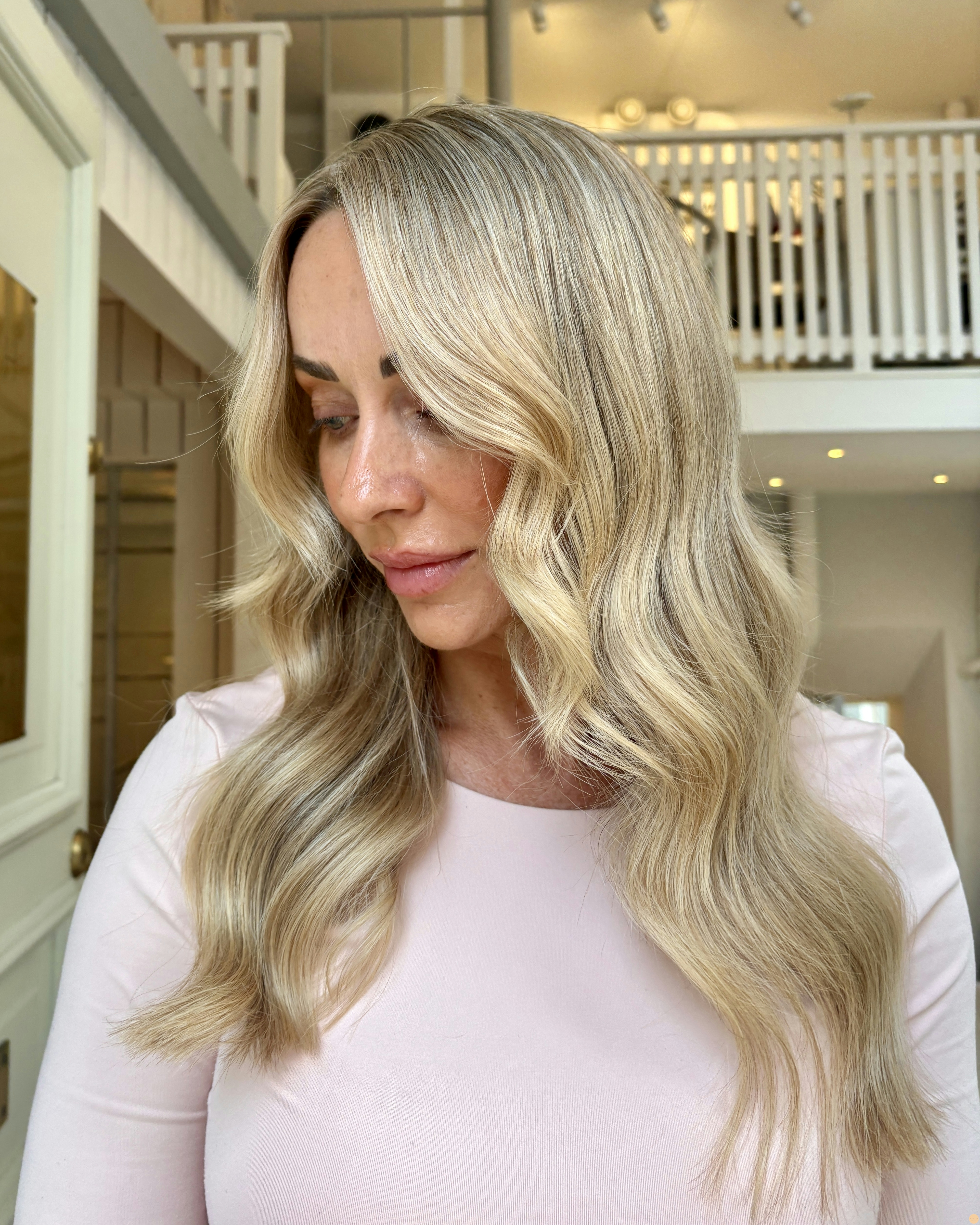 Lyxig blond hårfärg