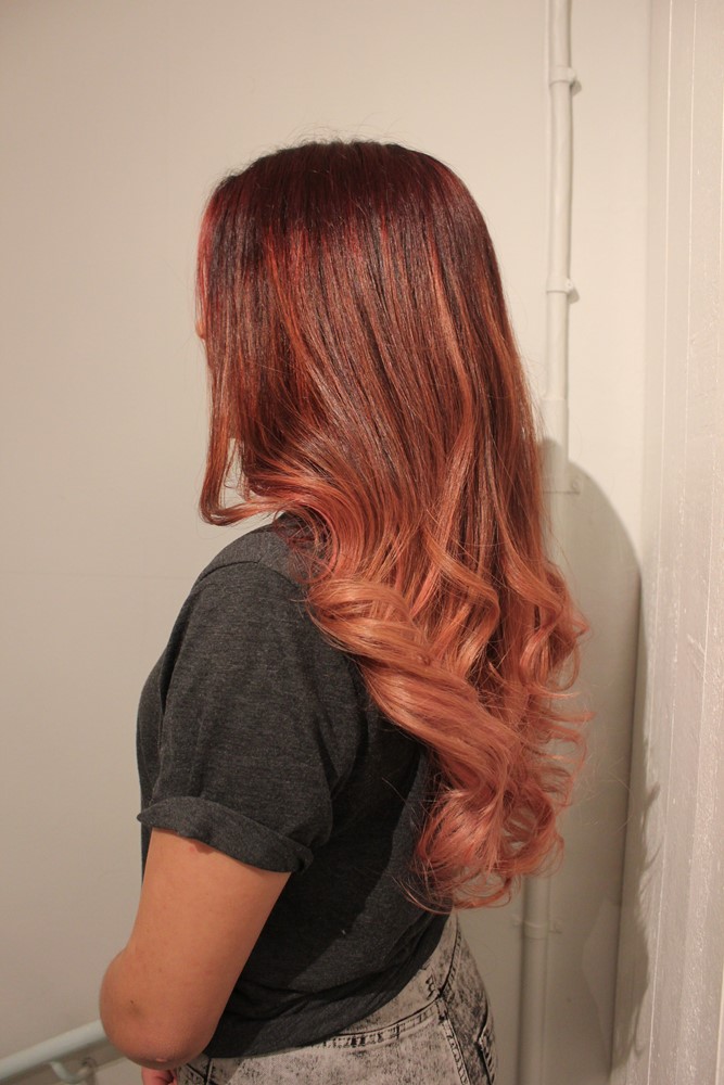 Pink ombre