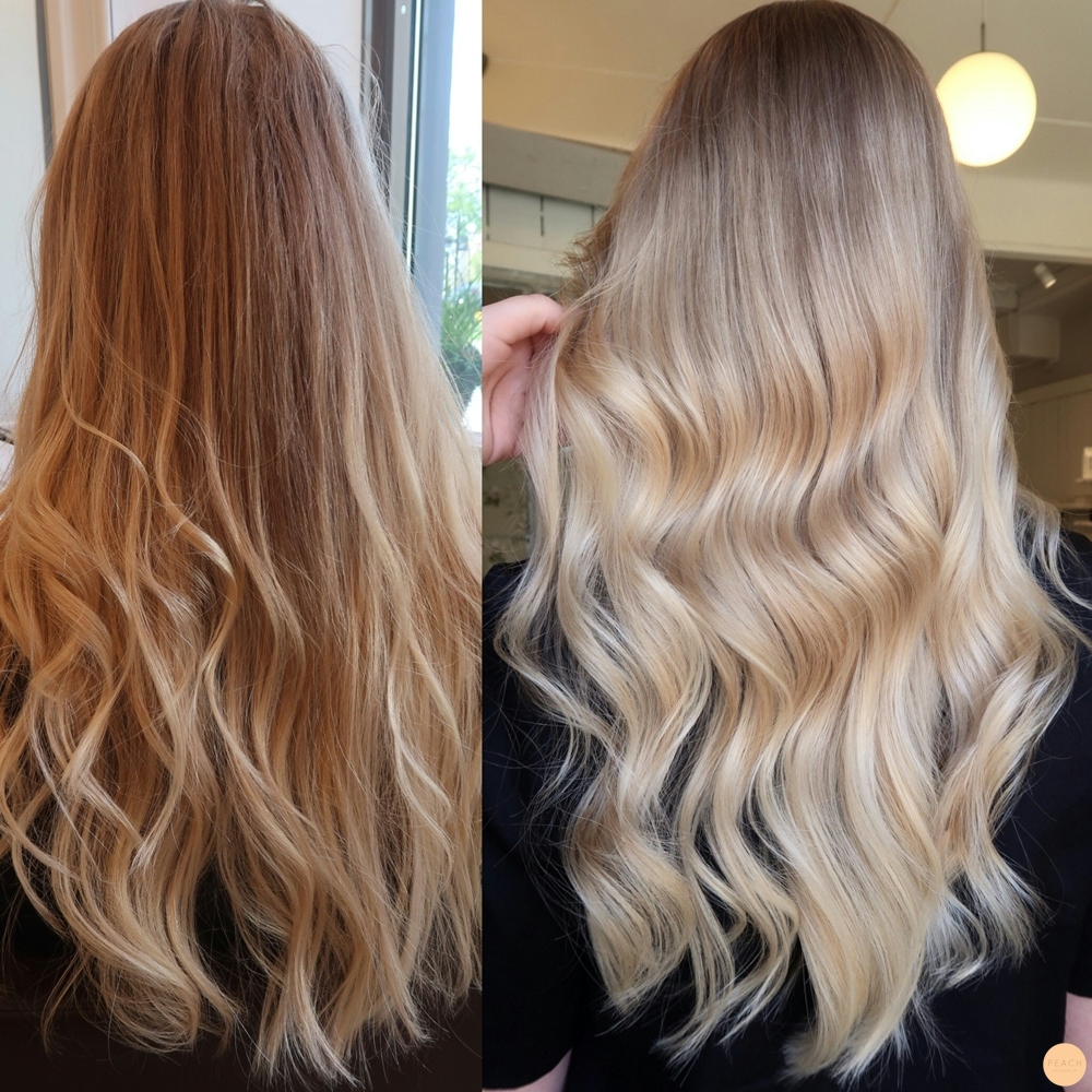 Balayage hår med sval blond hårfärg. Snyggaste svallet i Stockholm? 😎