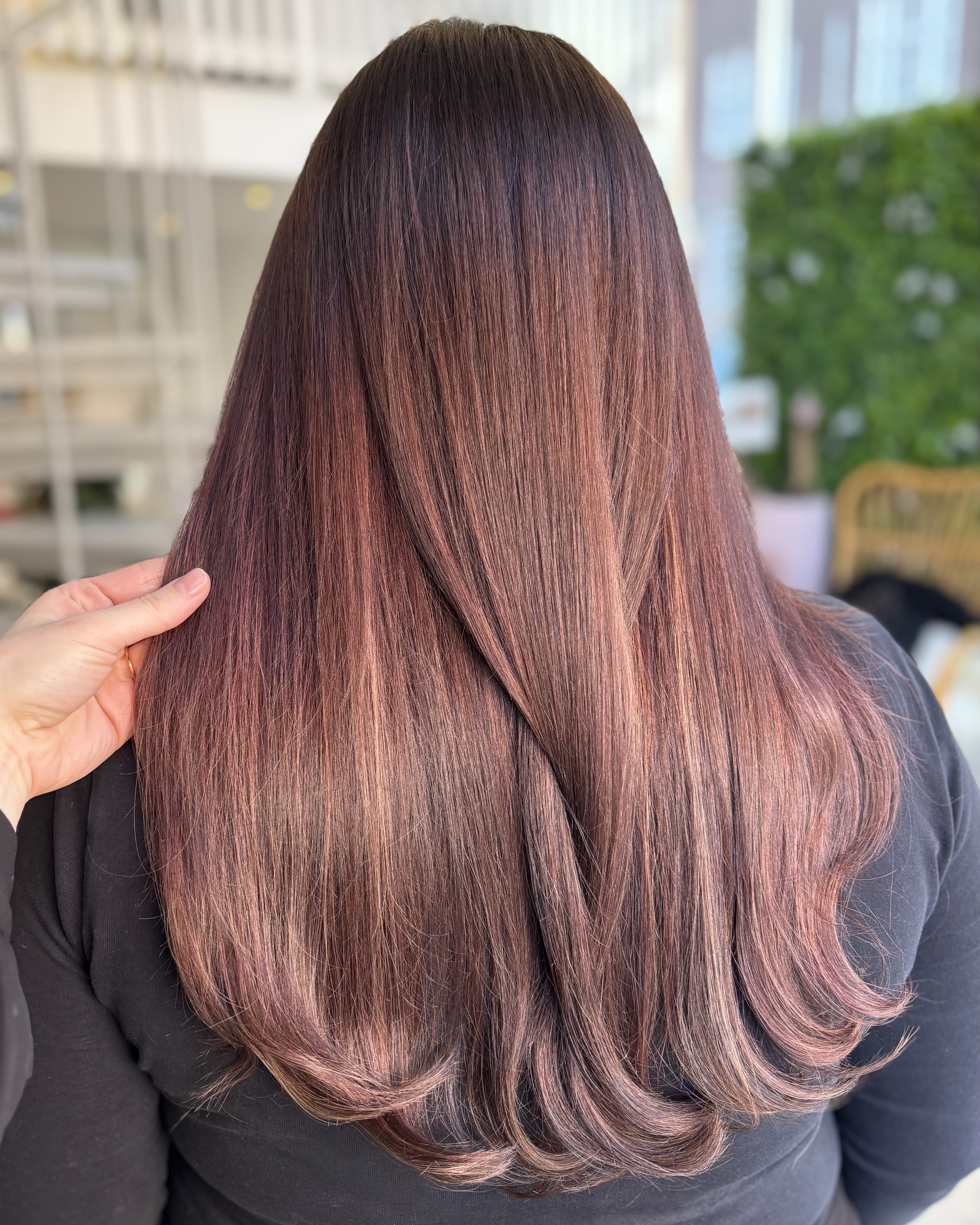 Kall rosé hårfärg