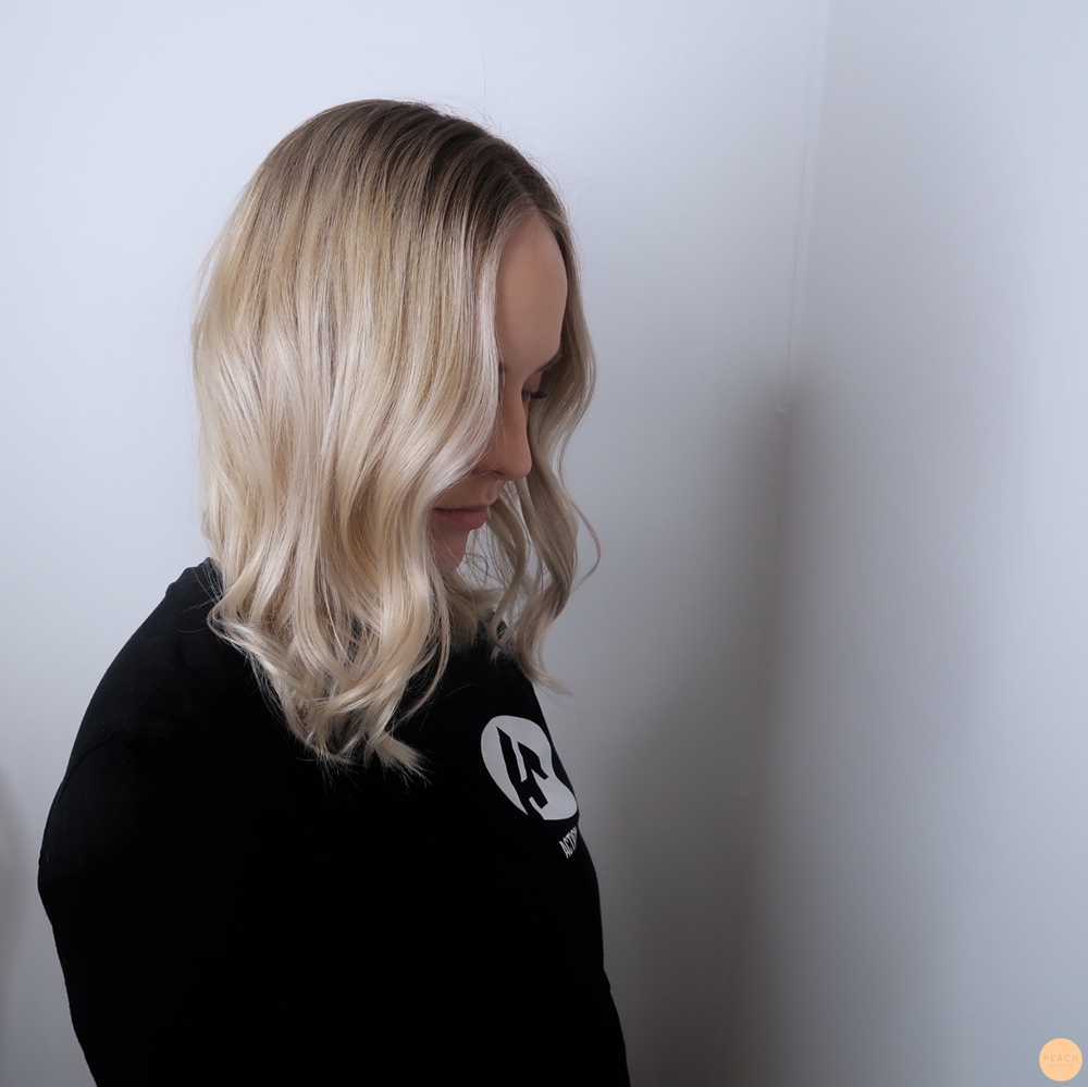 Beige blond hårfärg