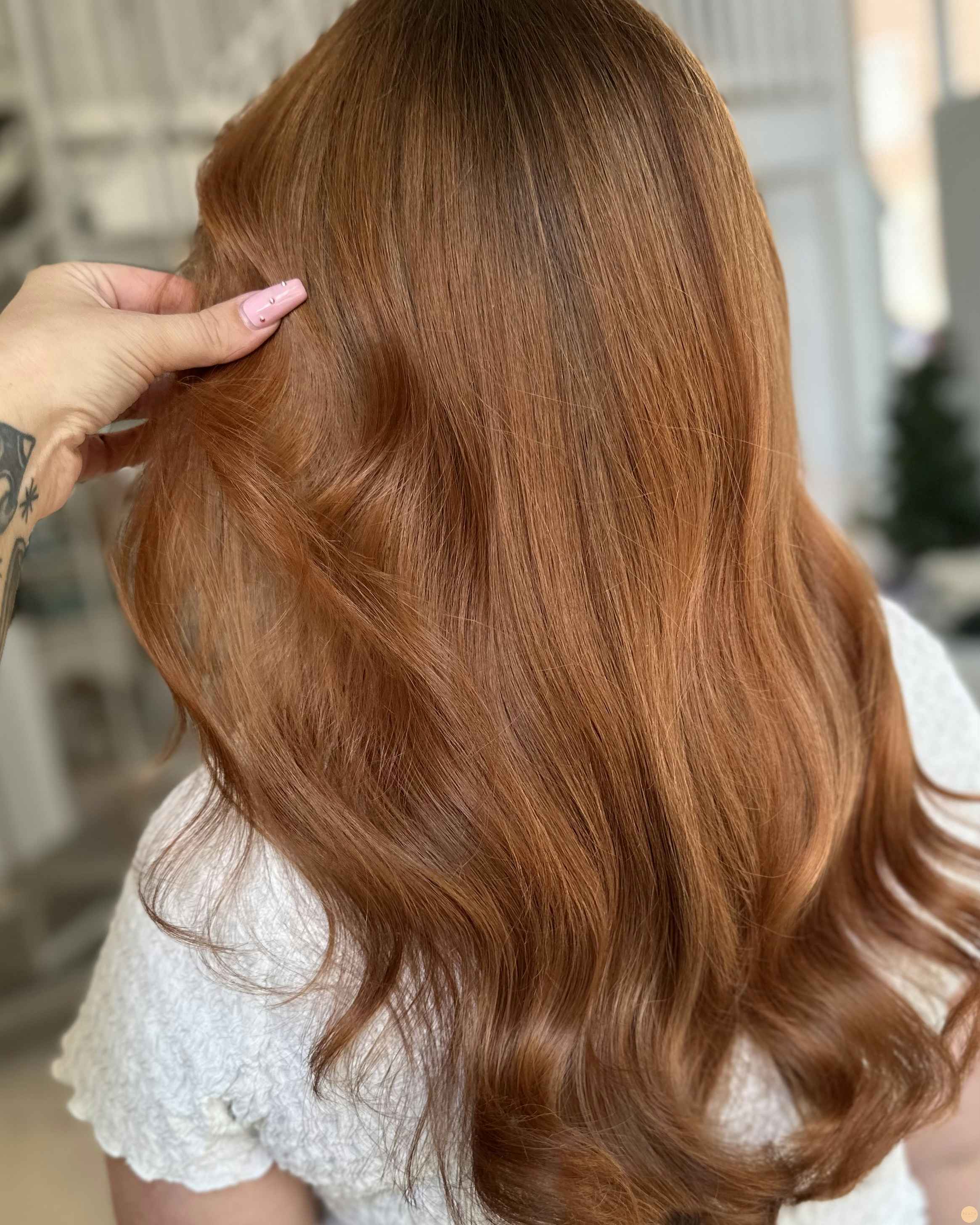 Koppar blond hårfärg