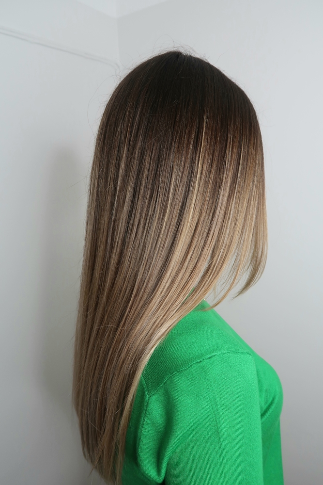 Mahogany hair dark deep colored balayage caoba burgundy ombre pelo Balayage ombre